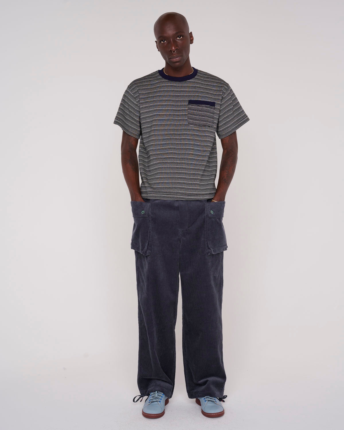 Cord P44 Jungle Pant - Grey Blue - 7