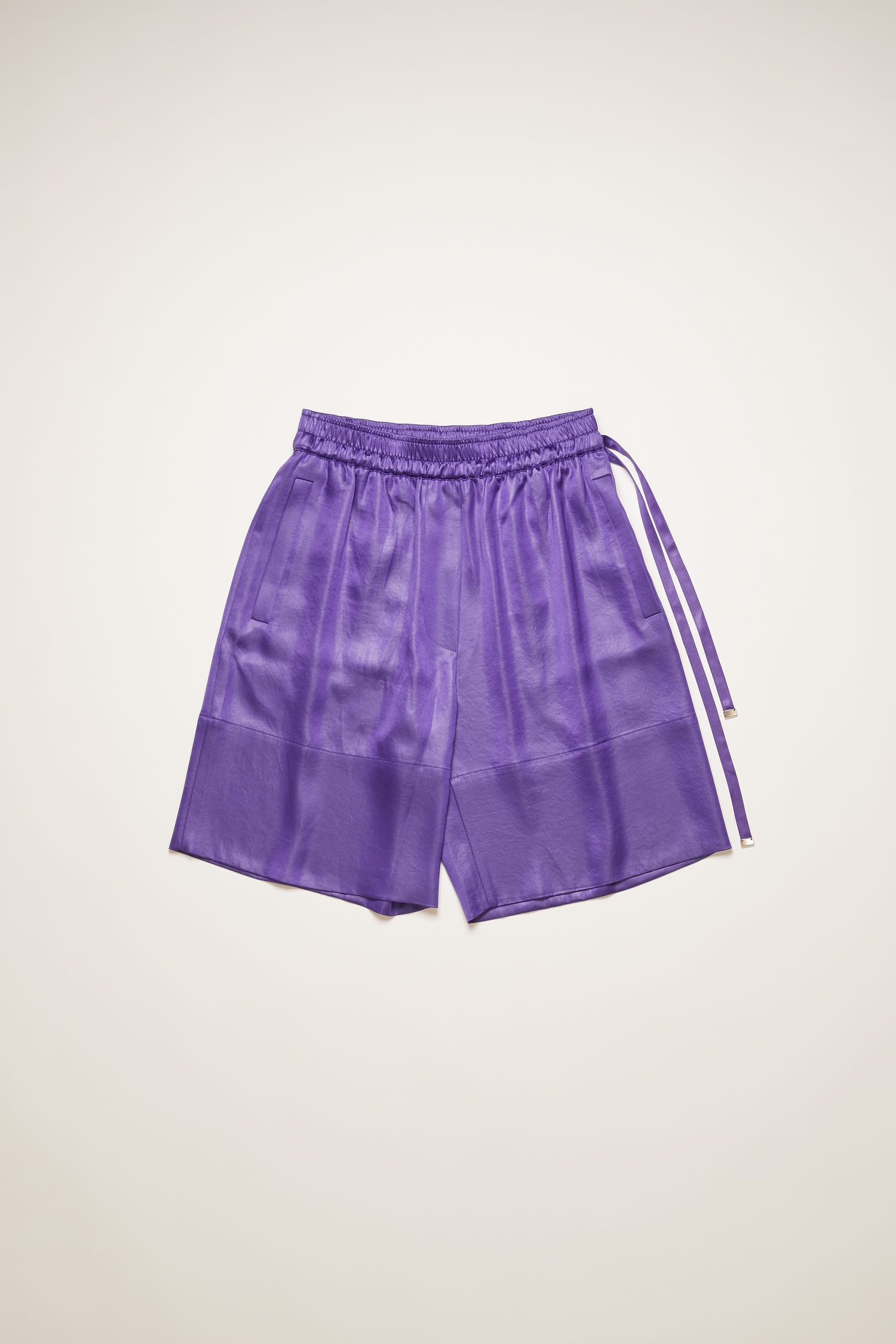 Satin shorts electric purple - 5