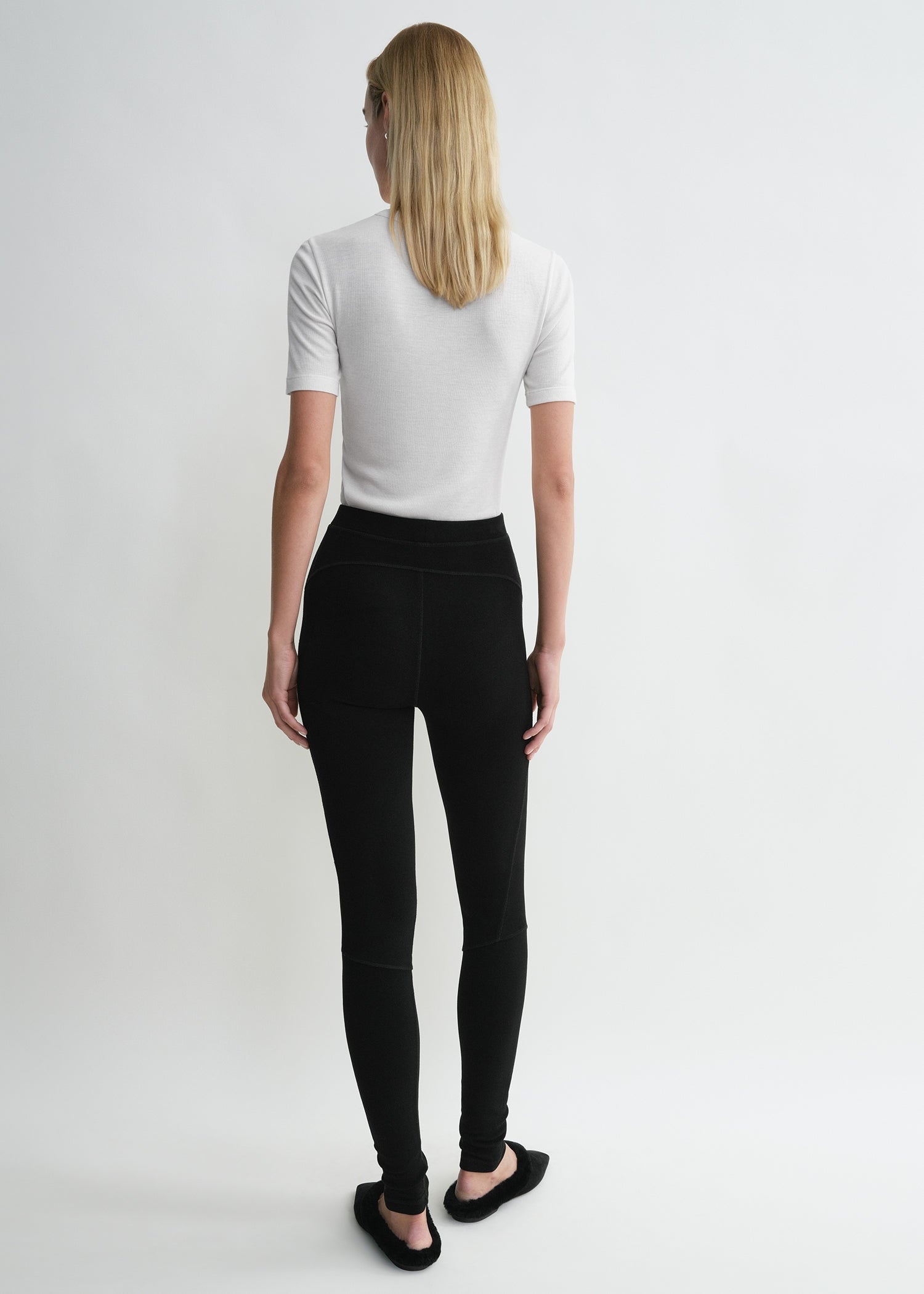 Monogram knit leggings black - 4
