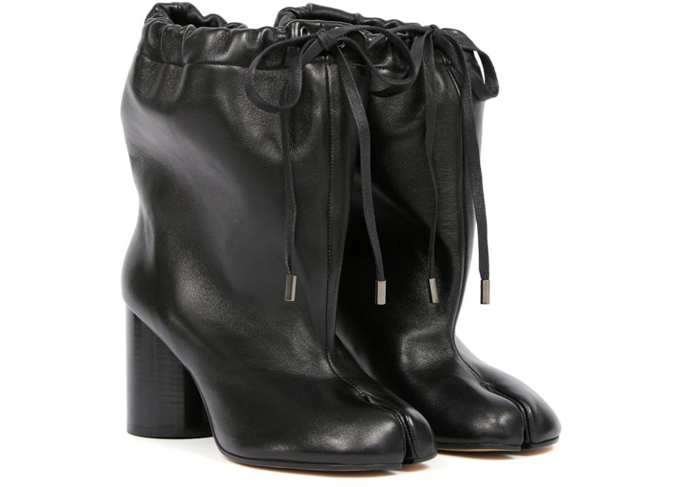 Maison Margiela Tabi Drawstring Ankle Boot Black (Women's) - 2