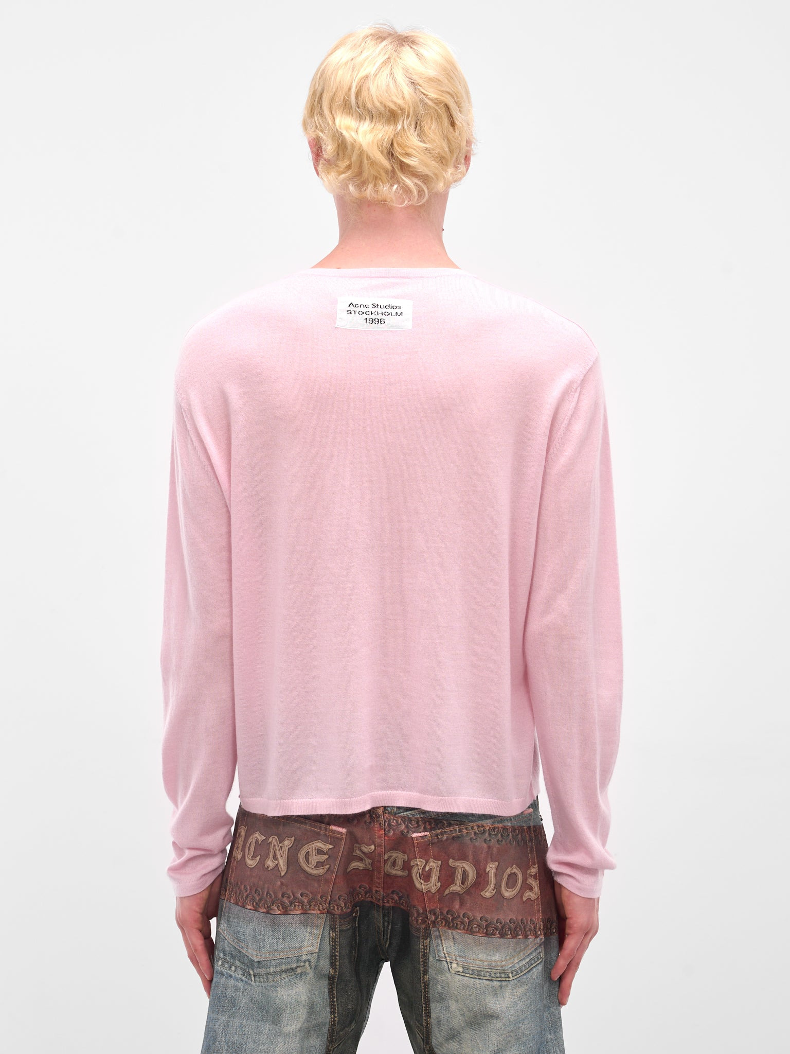 Pink Cashmere Knit Long Sleeve - 3