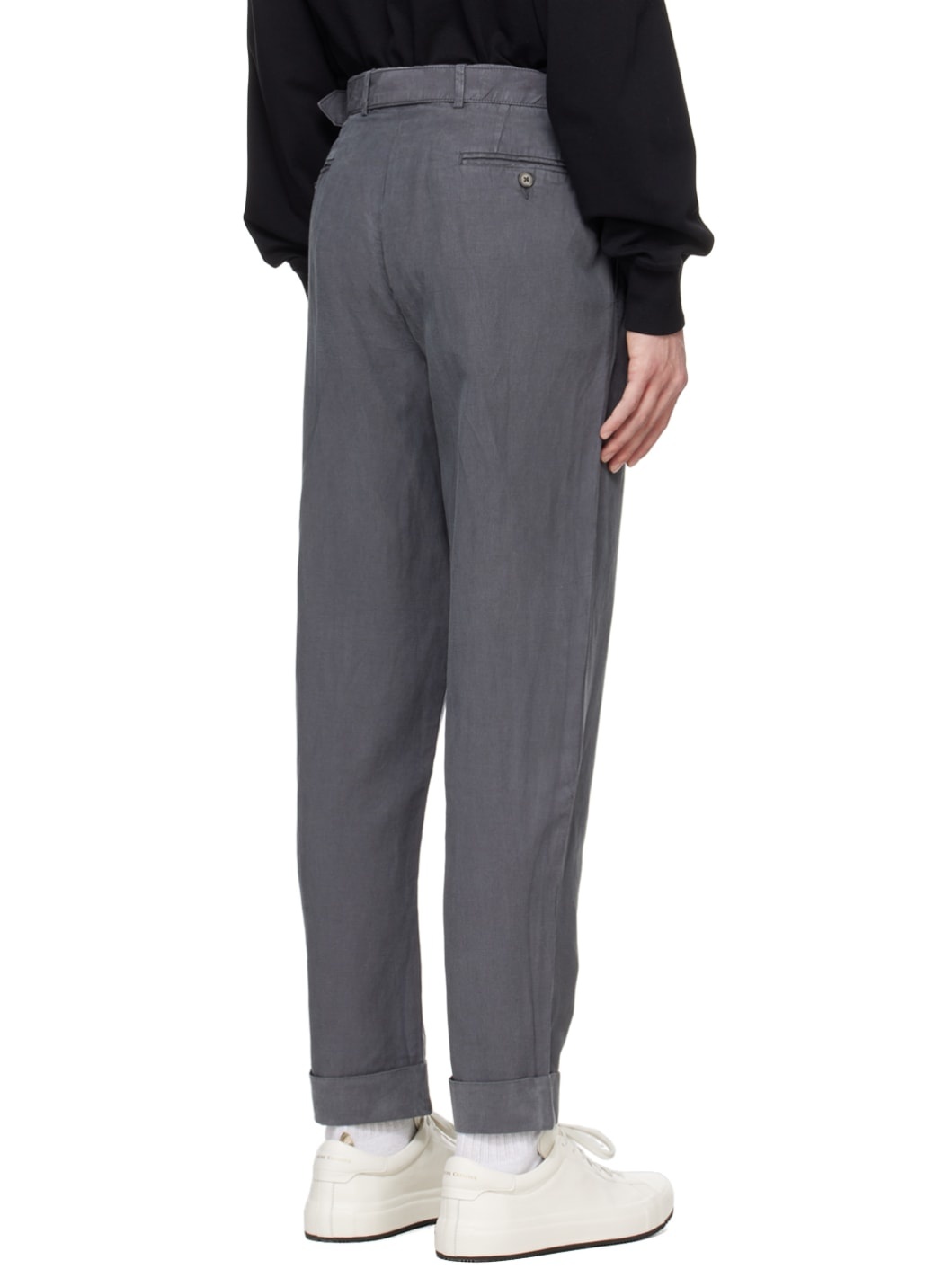 Gray Hugo Trousers - 3