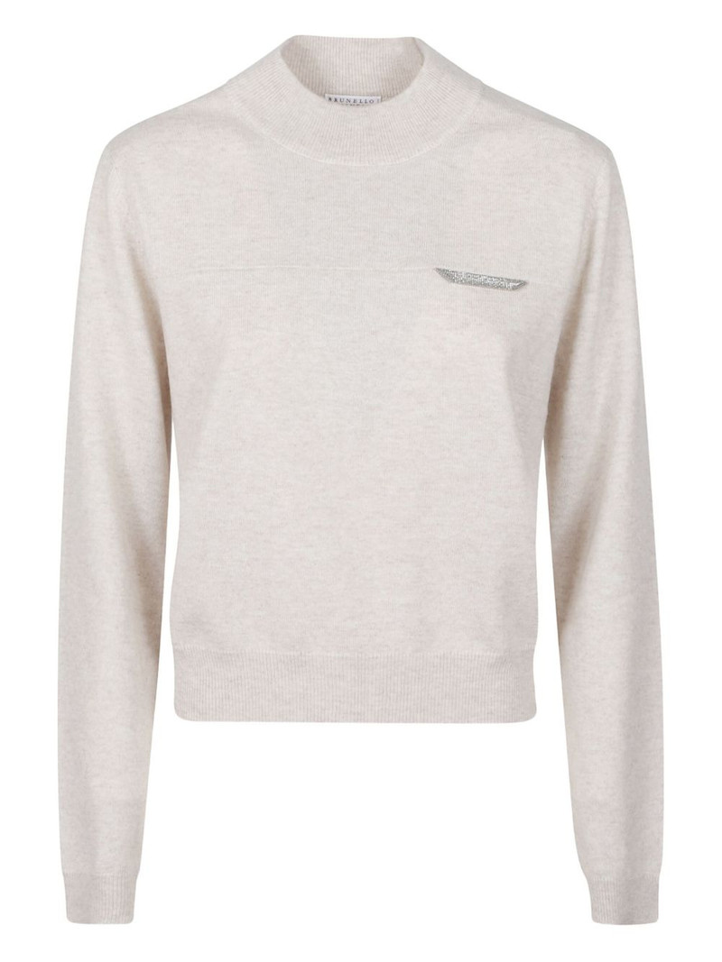 Monile-cashmere turtleneck sweater 1