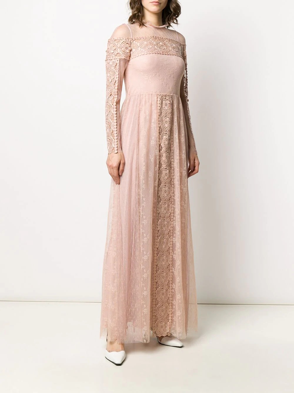 tulle lace maxi dress - 3