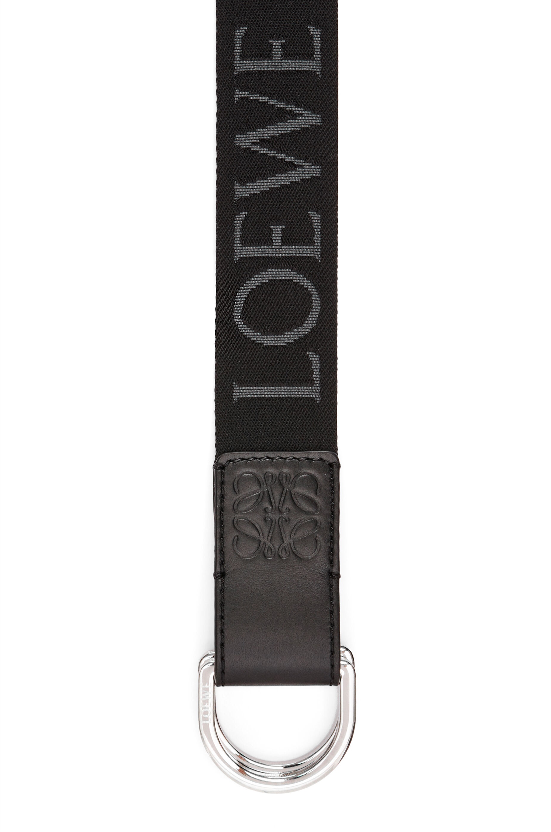 D-ring webbing belt in nylon and calfskin - 2
