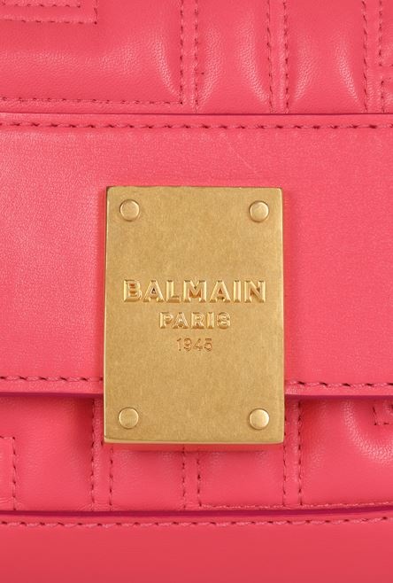 Small-sized salmon pink quilted leather 1945 bag - 8