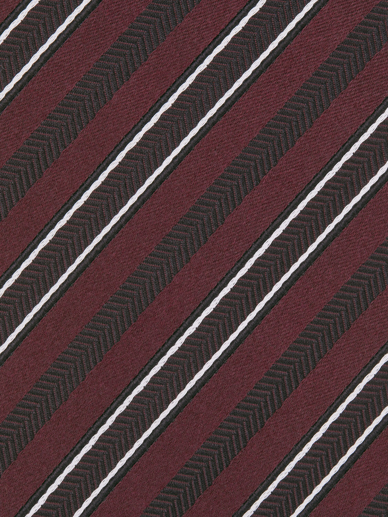 ZEGNA BURGUNDY SILK AND COTTON TIE outlook