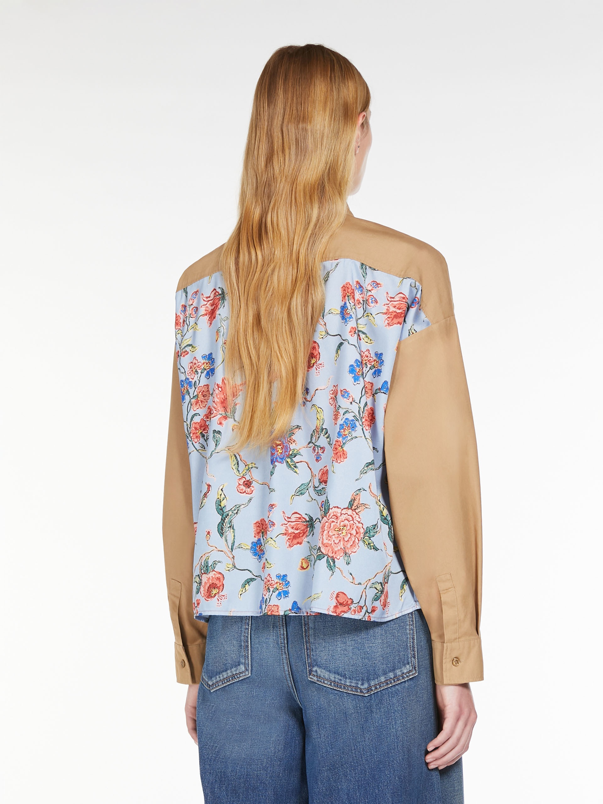 DECANO Printed cotton and twill shirt - 4
