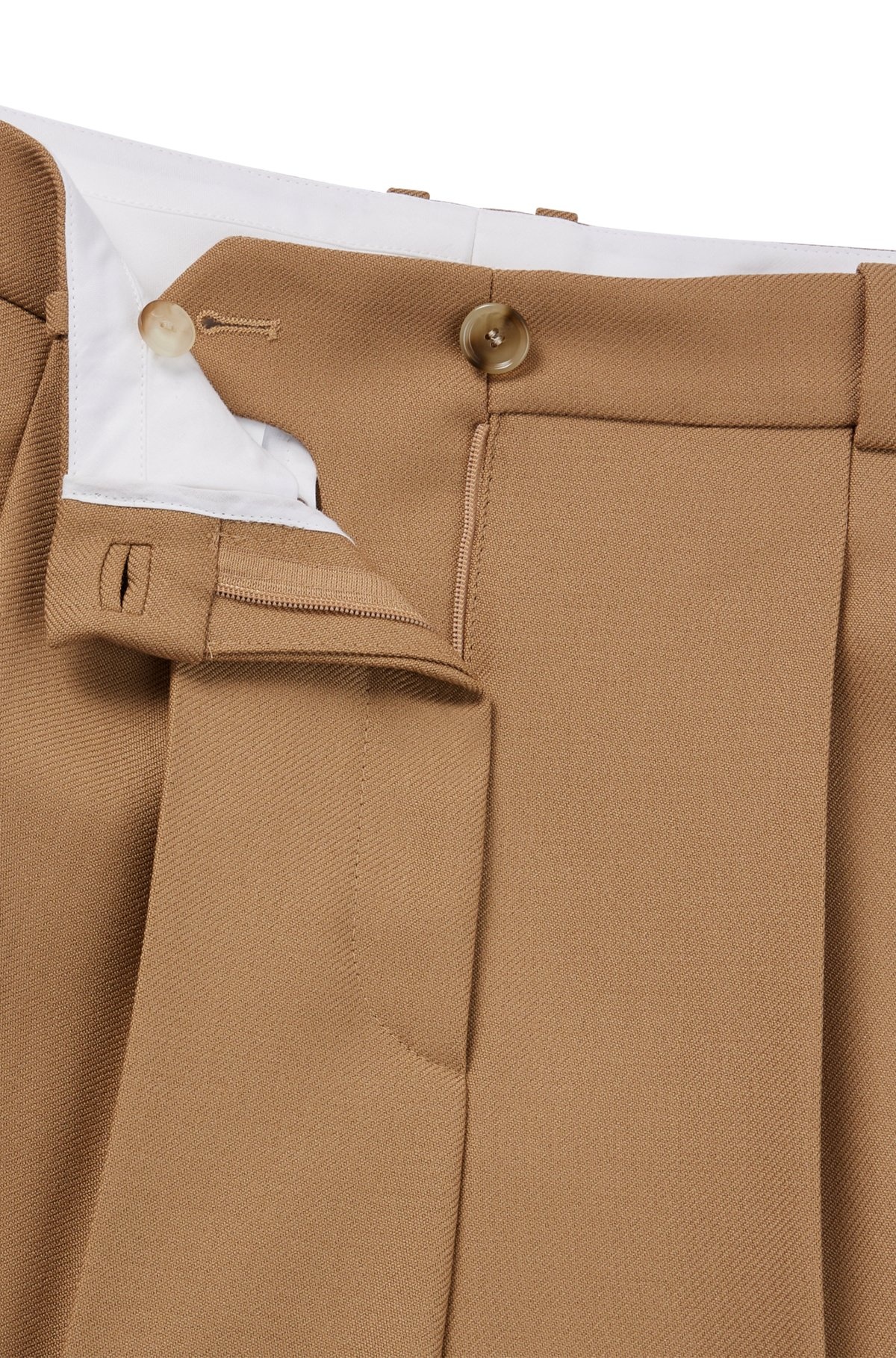 REGULAR-FIT TROUSERS IN VIRGIN-WOOL TWILL - 6