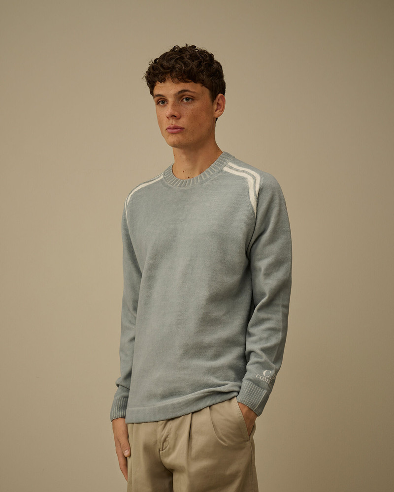 Cotton Chenille Double Dyed Crewneck Sweater 3