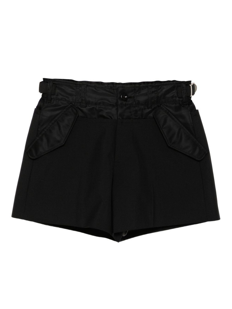 belted pocket shorts - 1