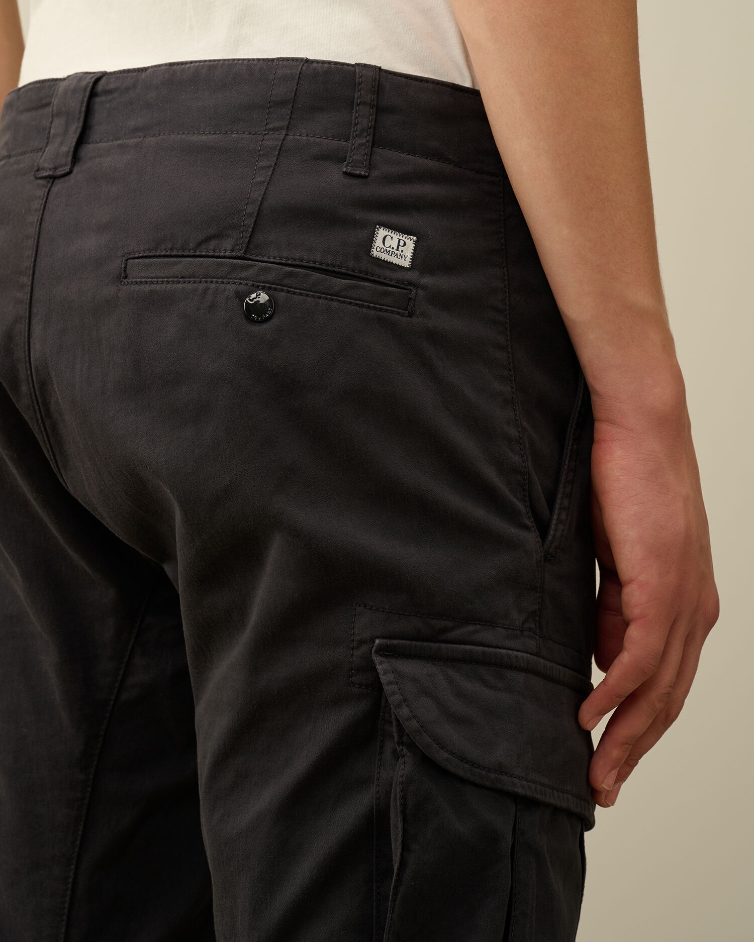Stretch Sateen Ergonomic Lens Double Cargo Pants - 5