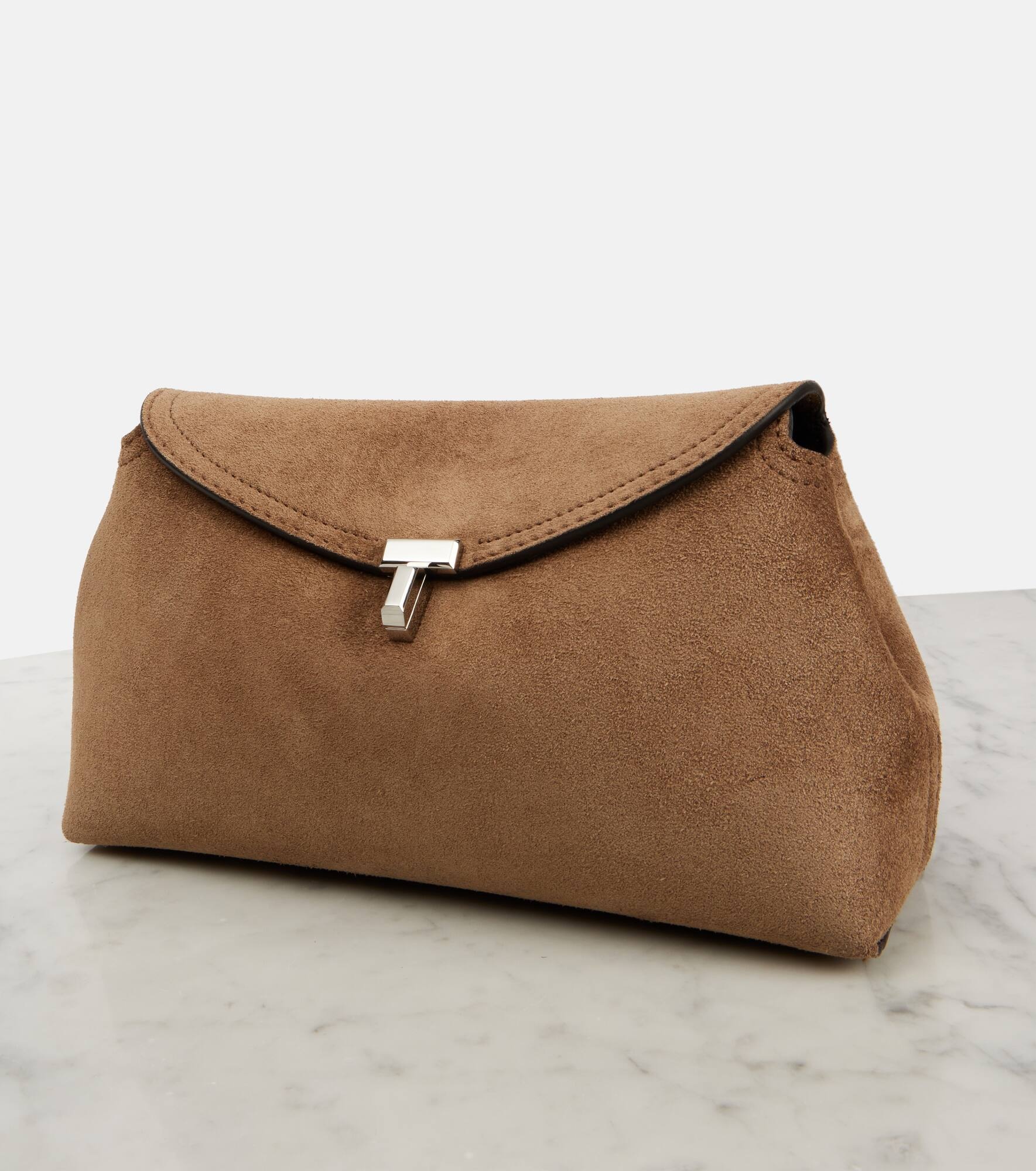 T-Lock suede clutch - 6
