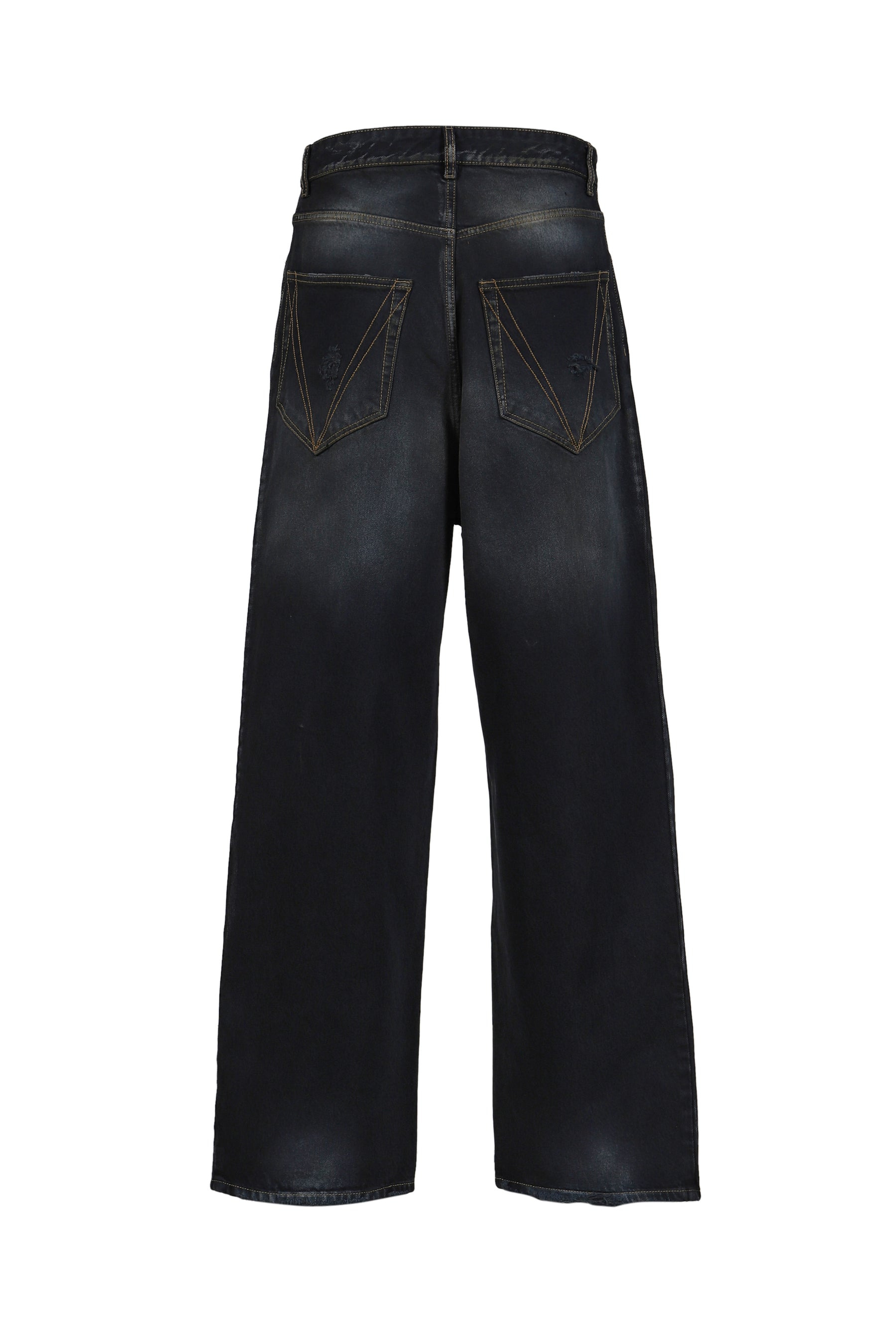 DISTRESSED BAGGY JEANS / BLKOUT - 6