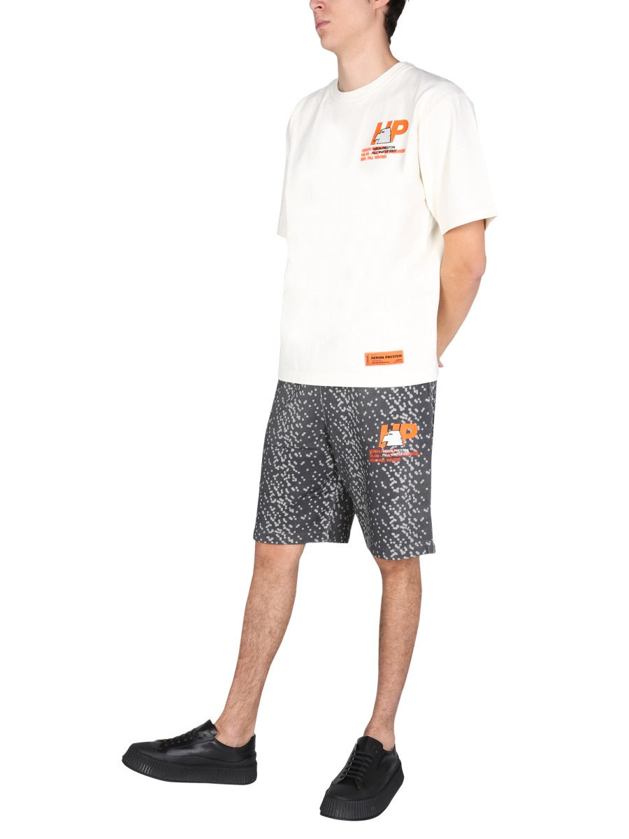 Heron Preston Men Bermuda With Rubber Logo - 2