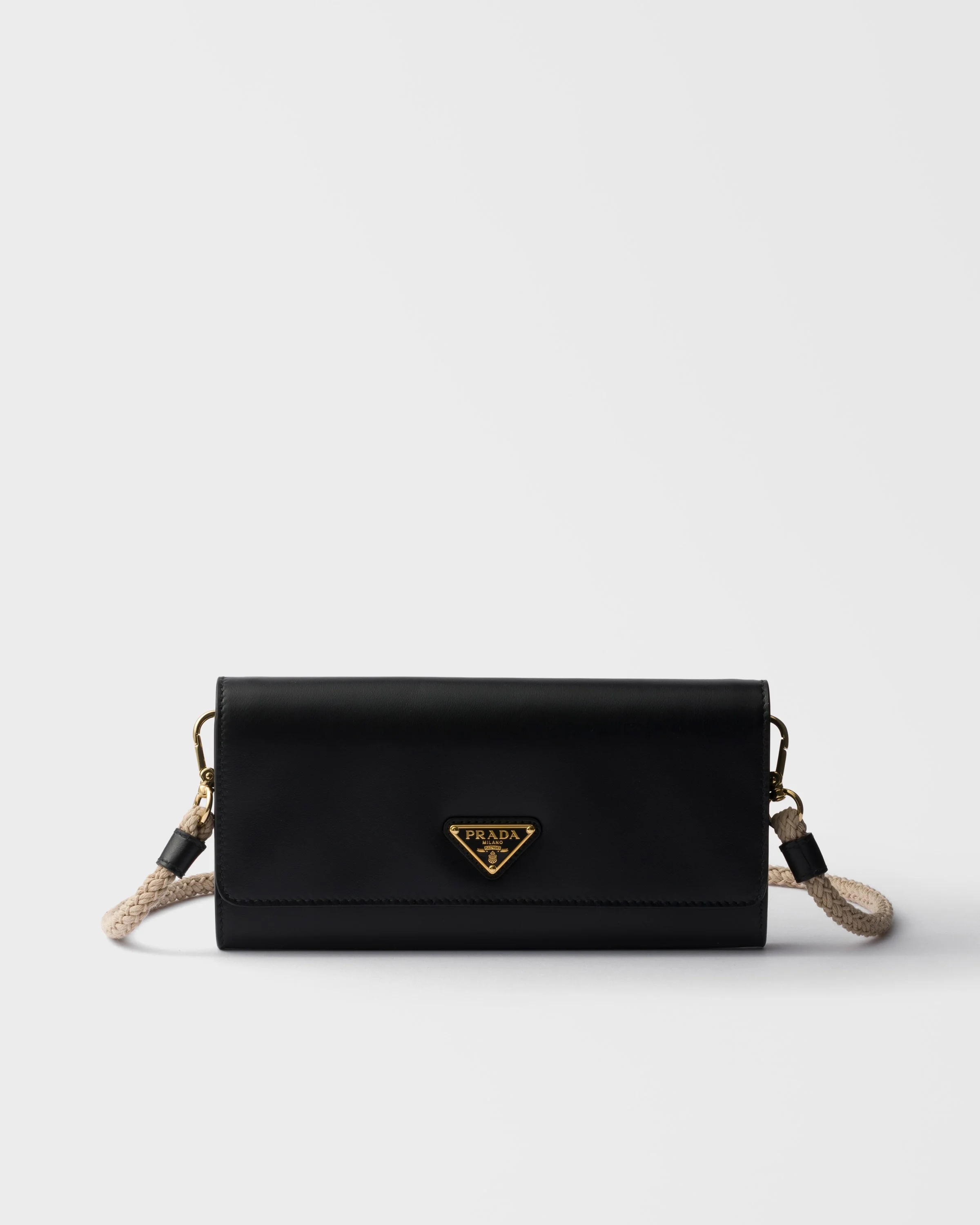 Leather wallet with shoulder strap - 1