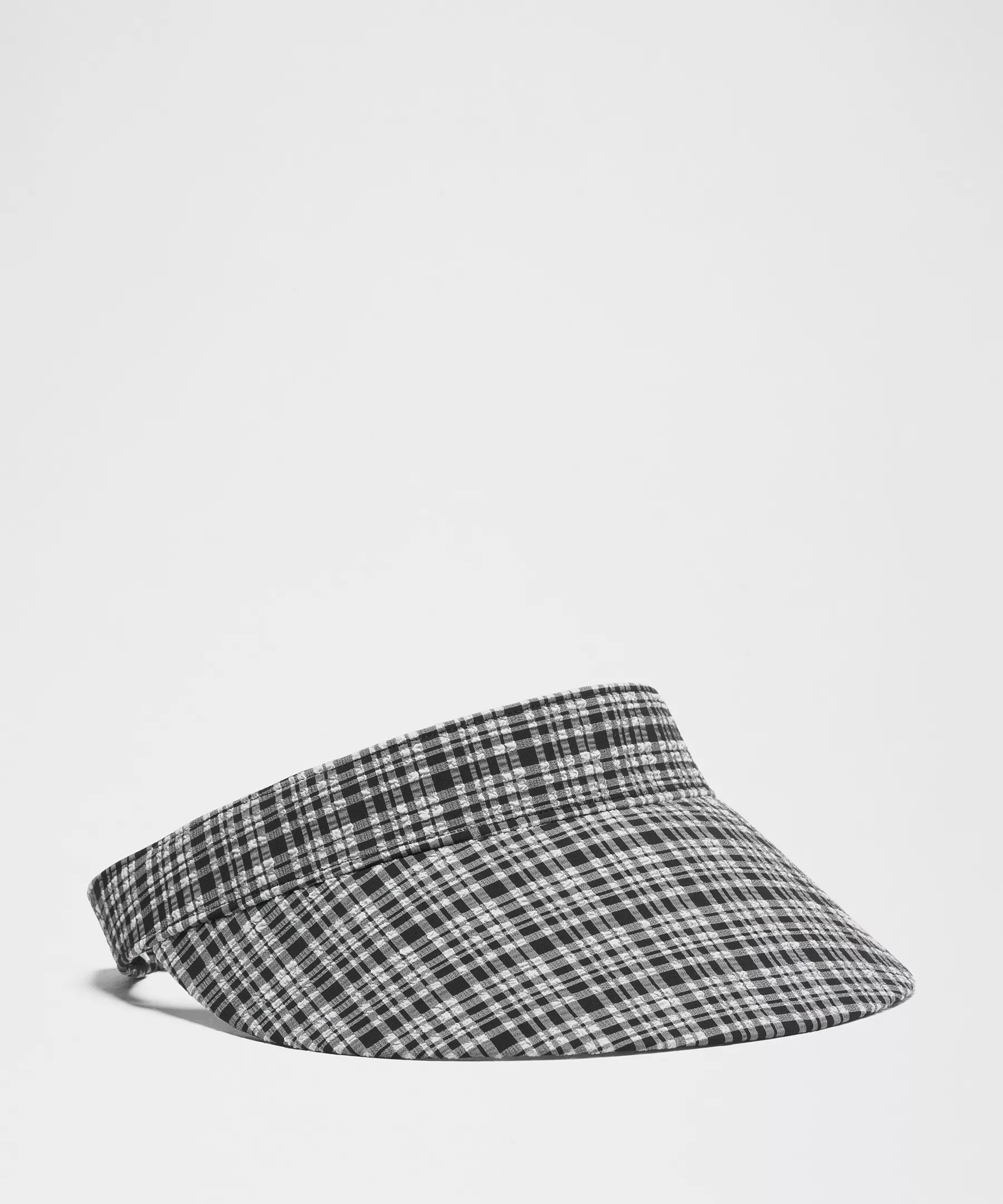 Women's Seersucker Check Removable Sweatband Visor - 1