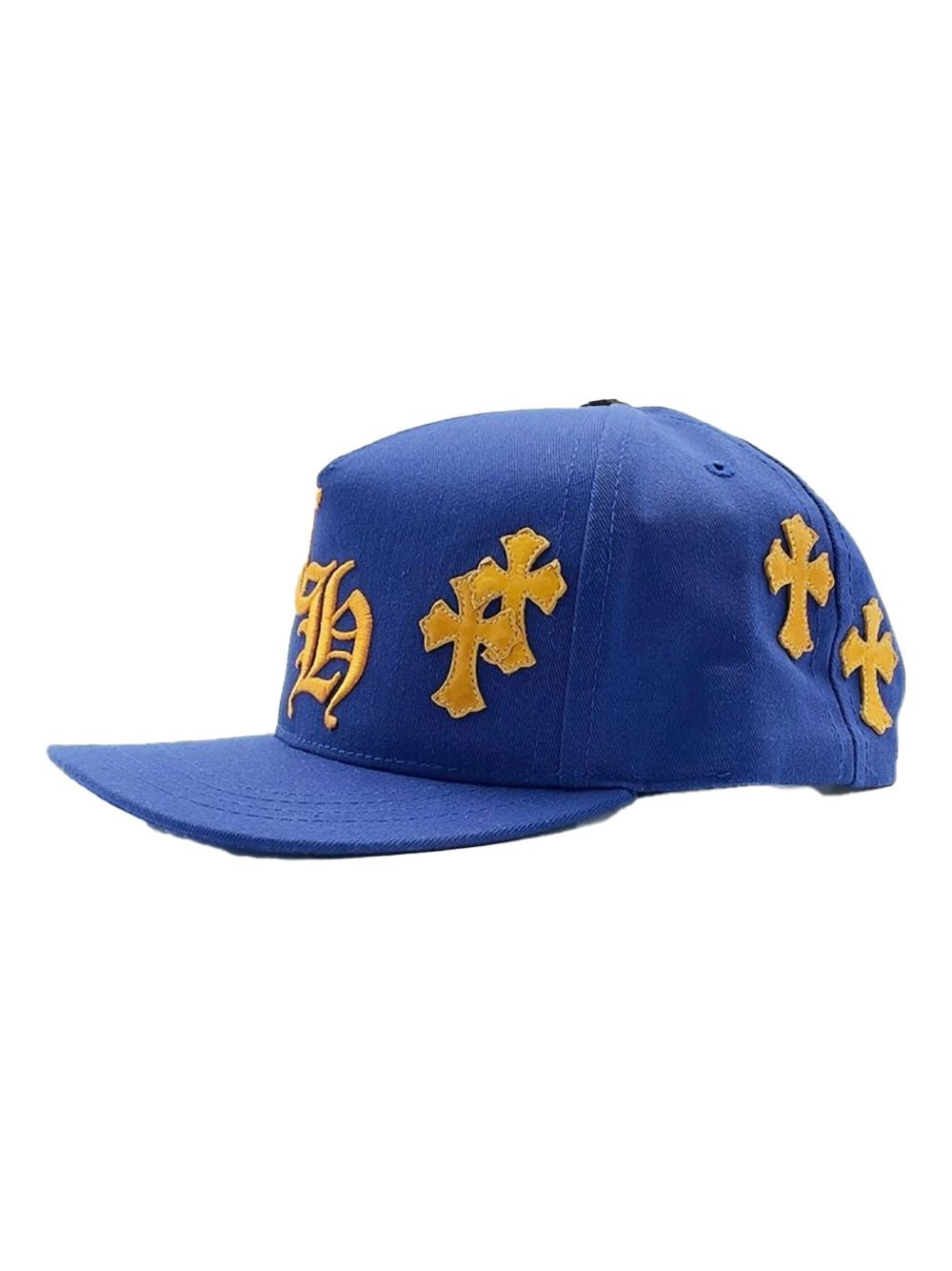cross-patch embroidered cap - 2