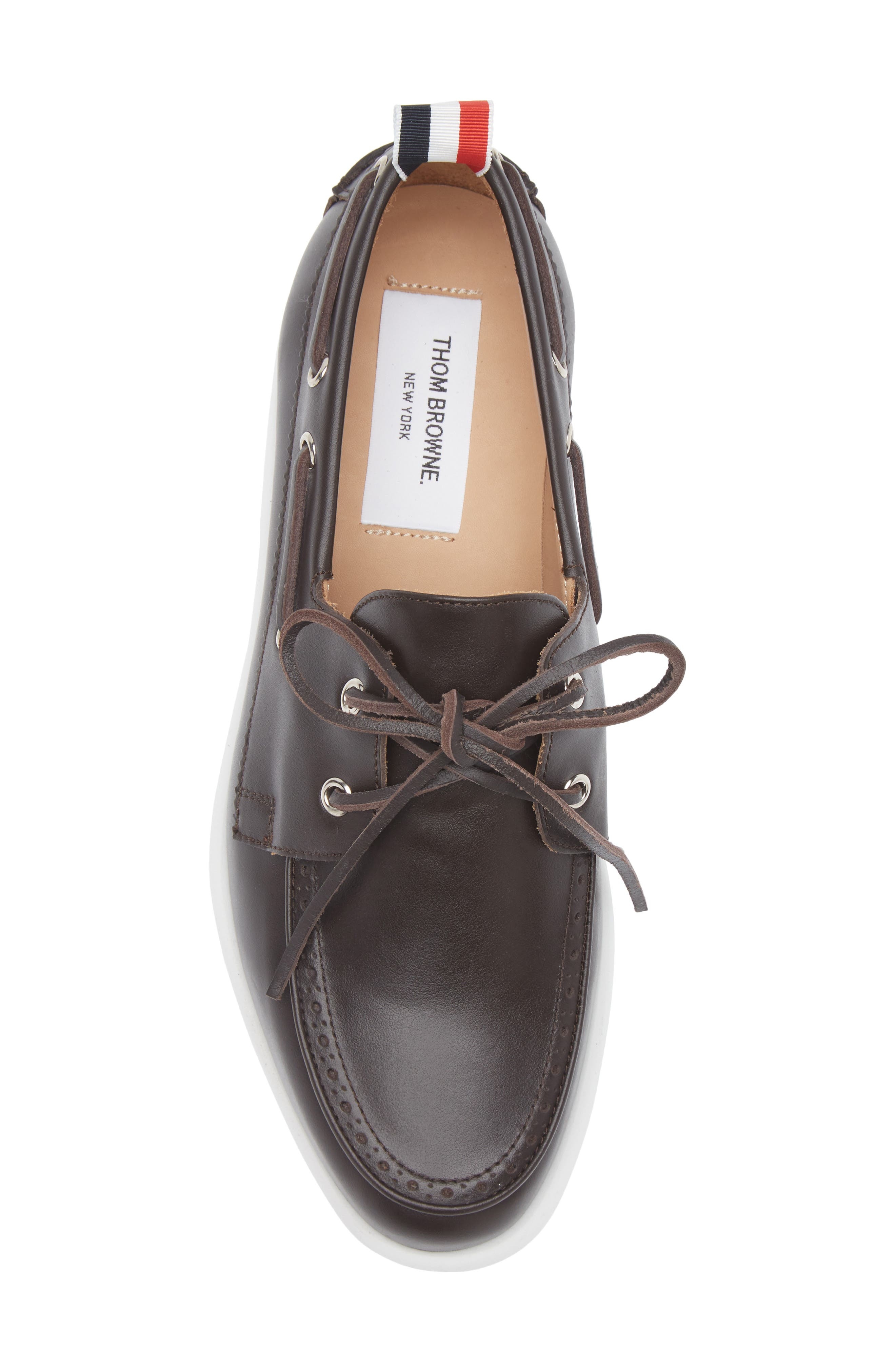 Thom Browne Brogued Boat Shoe at Nordstrom - 5