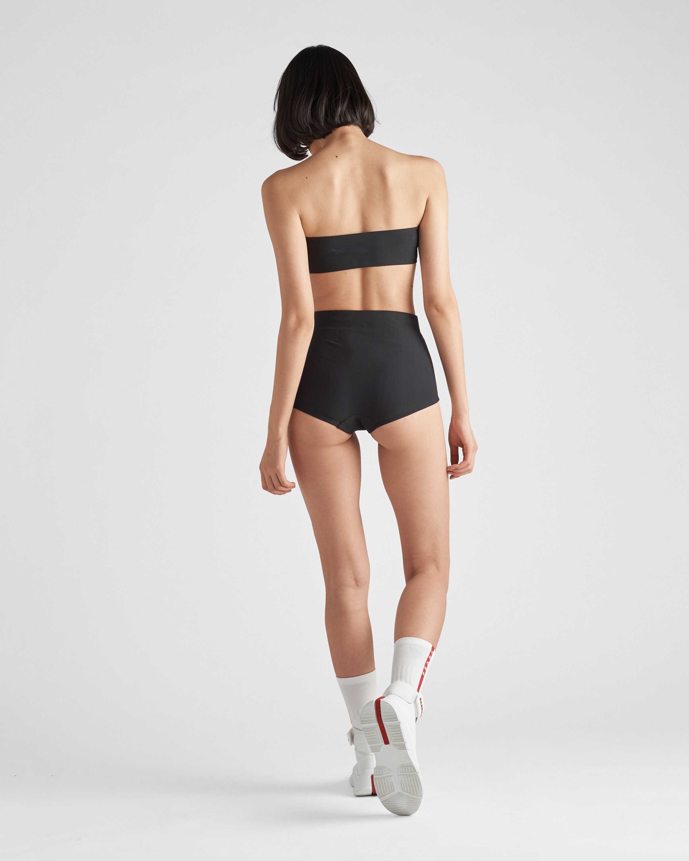 Stretch jersey swimsuit top - 5
