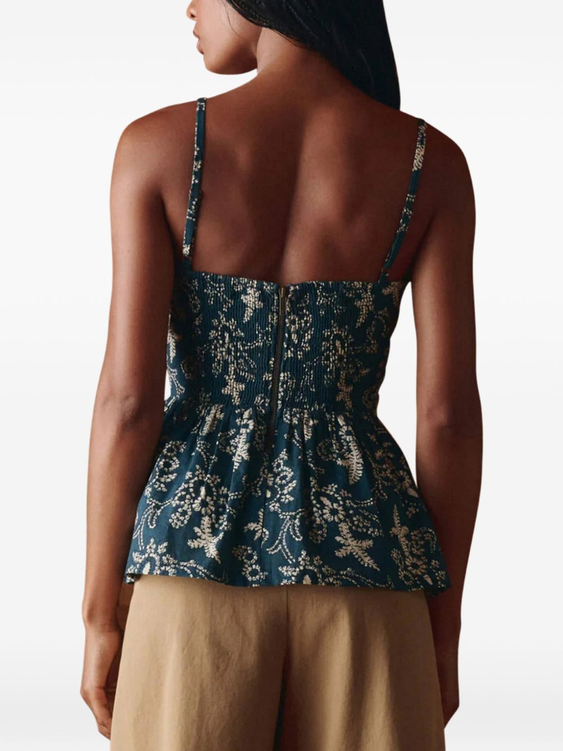 THE GREAT. The Verse peplum top outlook