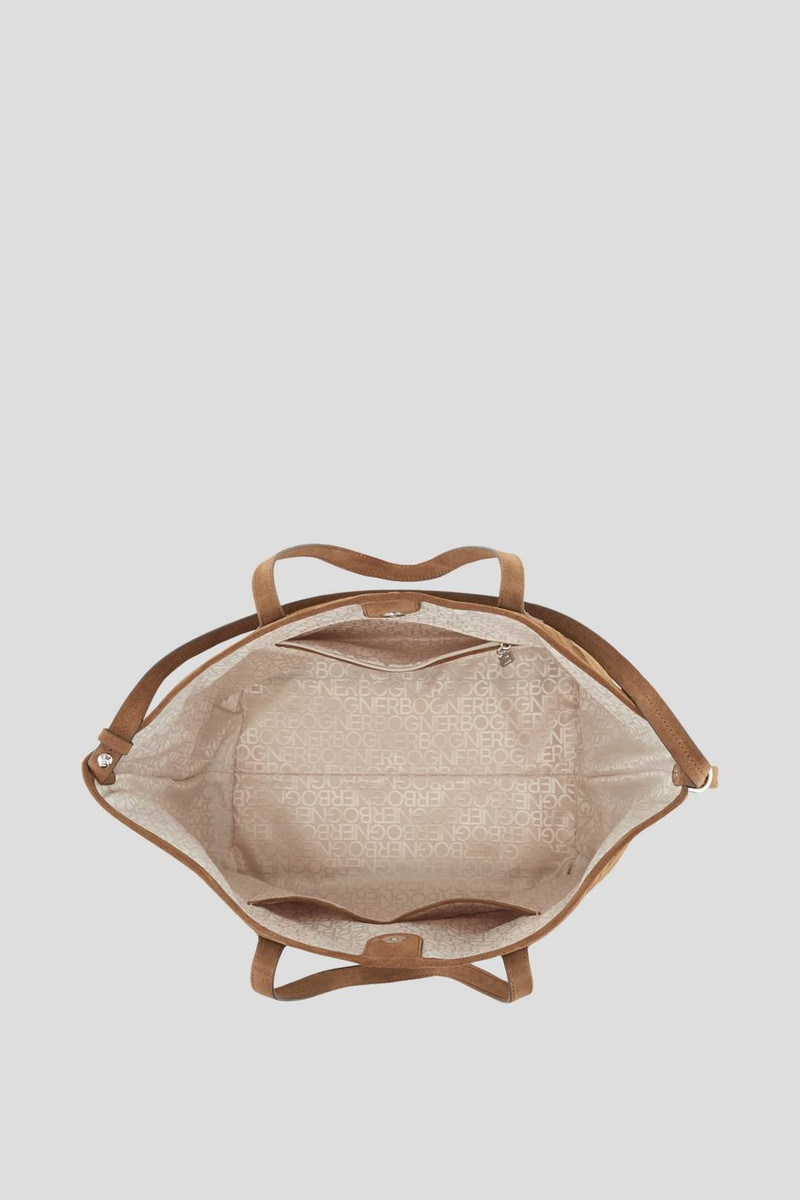 TENNA VELLUTO JANE TOTE BAG IN COGNAC 4