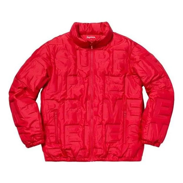 Supreme Bonded Logo Puffy Jacket 'Red' SUP-SS19-017 - 1