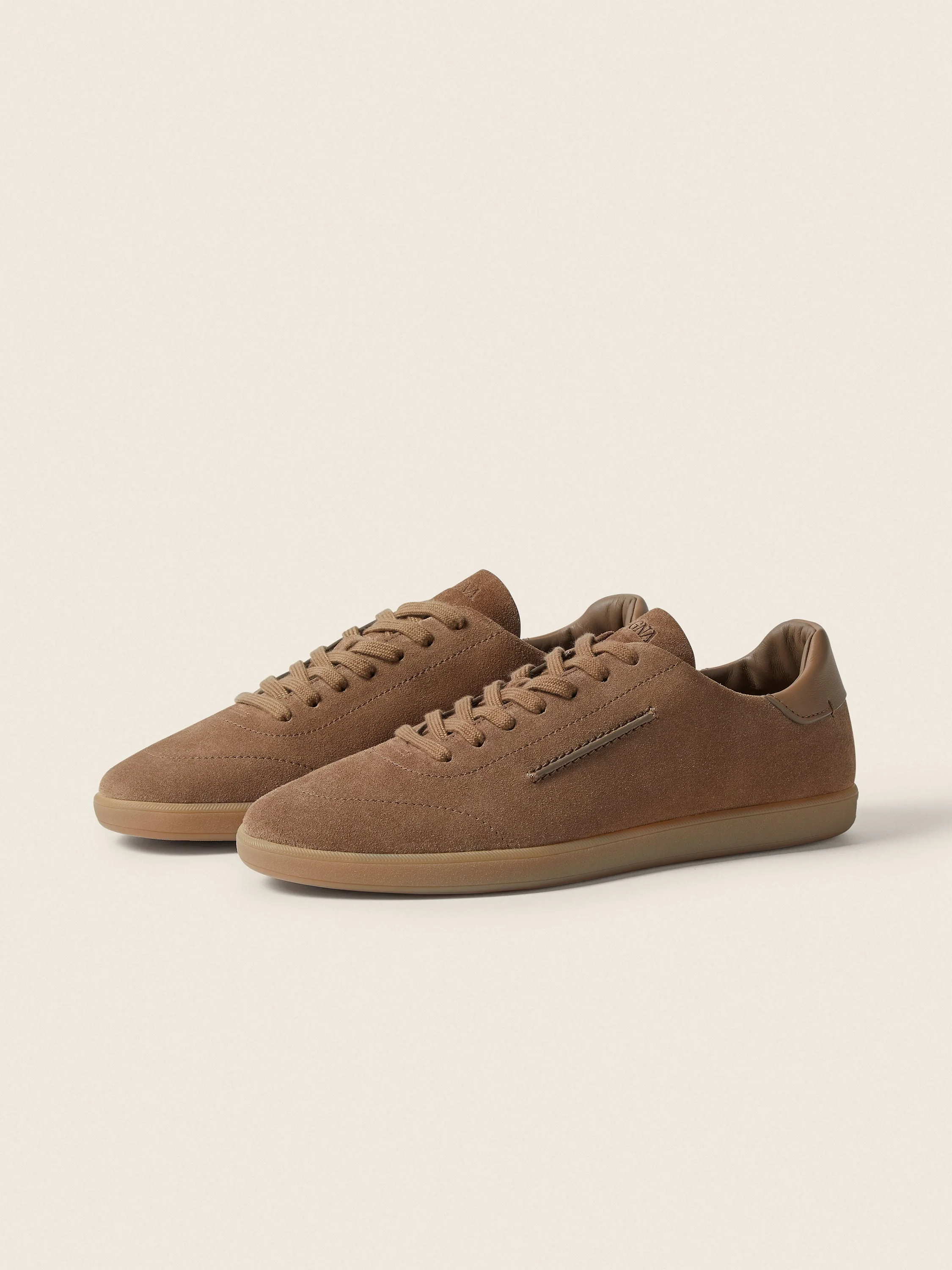 DARK BEIGE SUEDE 232 SNEAKERS - 1