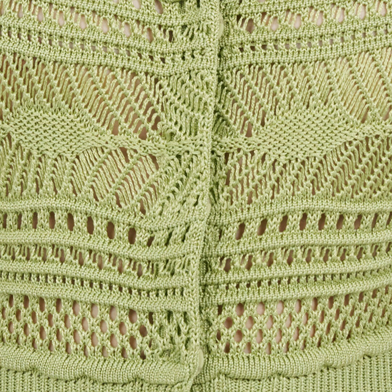 Midi Knit Skirt with Contrast Detail 5