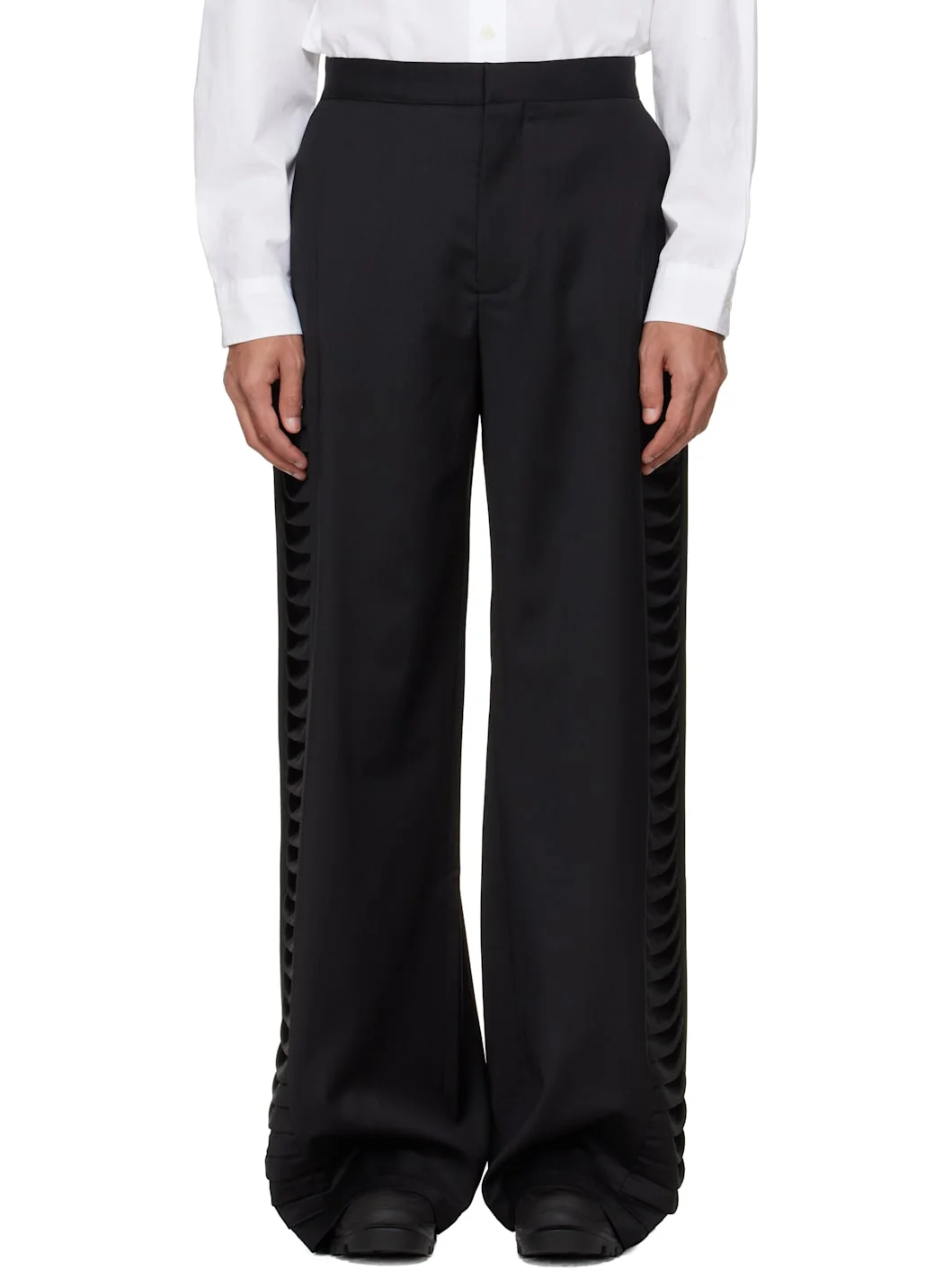 Black Vibraxis Tailoring Trousers - 1