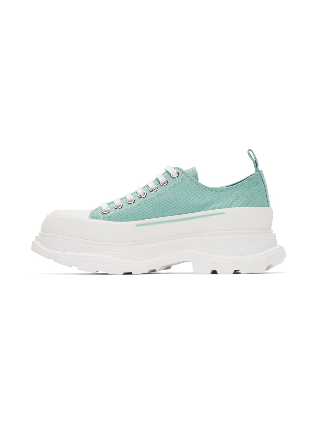 SSENSE Exclusive Green Tread Slick Low Sneakers - 3