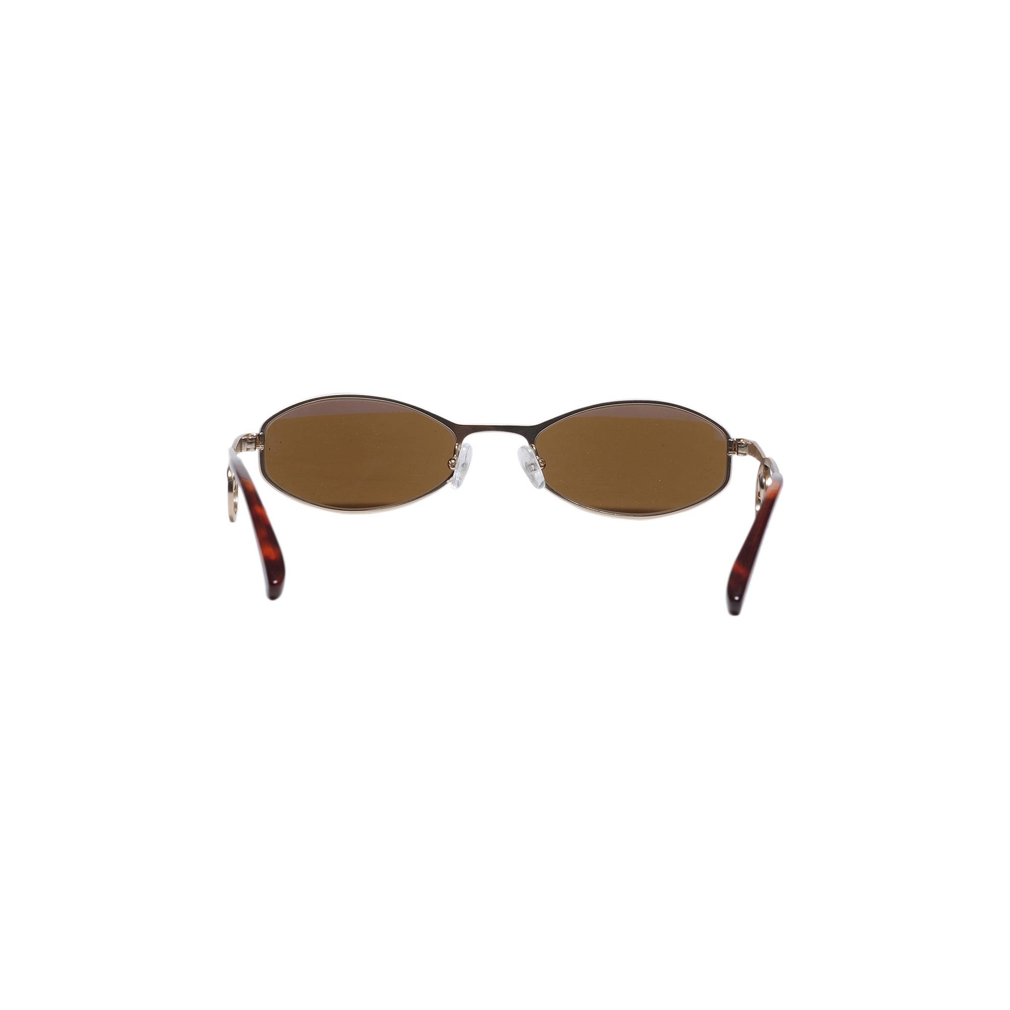 Marine Serre Swirl-Frame Oval Sunglasses 'Gold' - 3