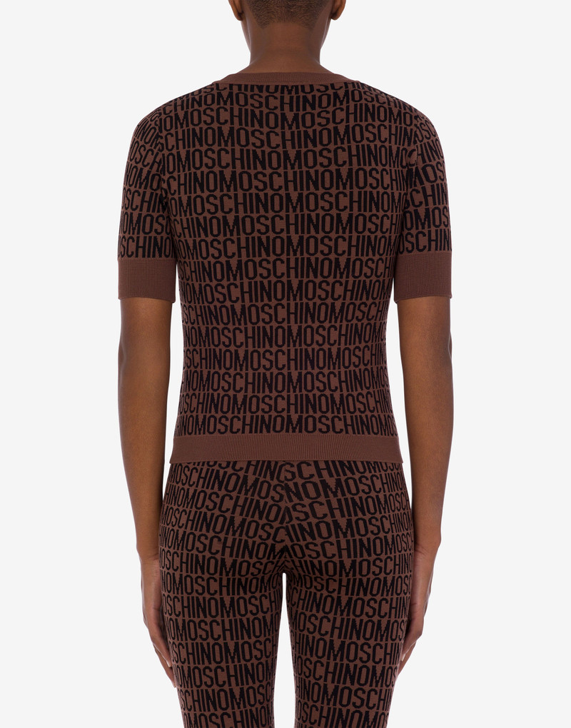 ALLOVER LOGO WOOL TOP 3