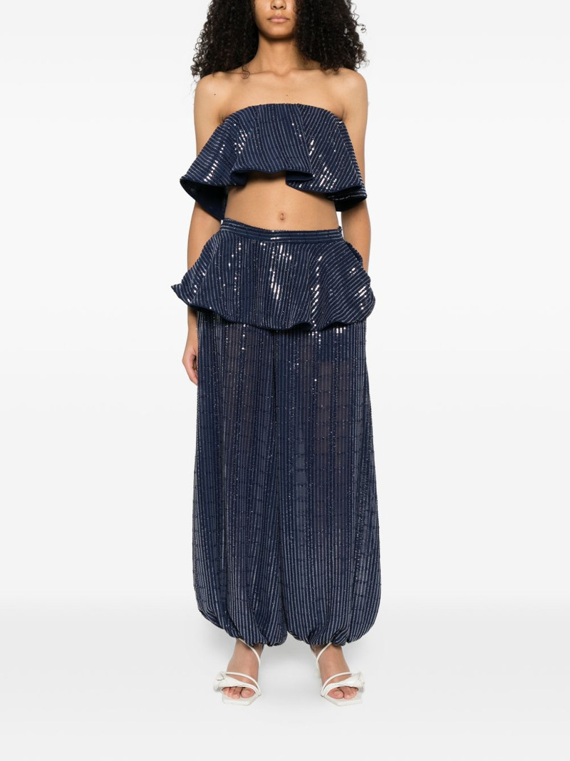 ADRIANA DEGREAS sequin-embellished top outlook