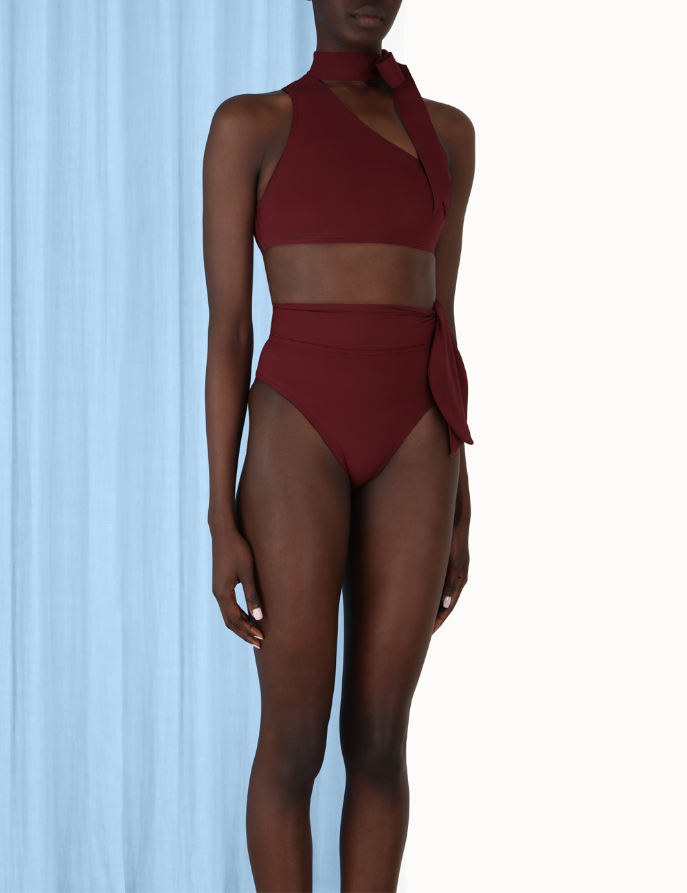SEPARATES SCULPT NECK TIE BRA - 3