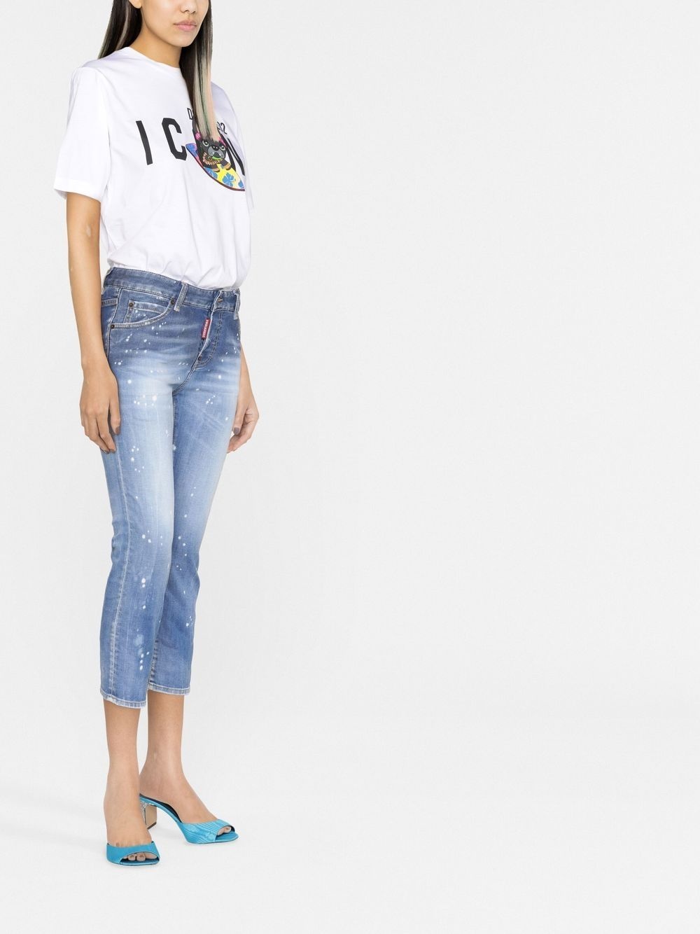 cropped skinny jeans - 3