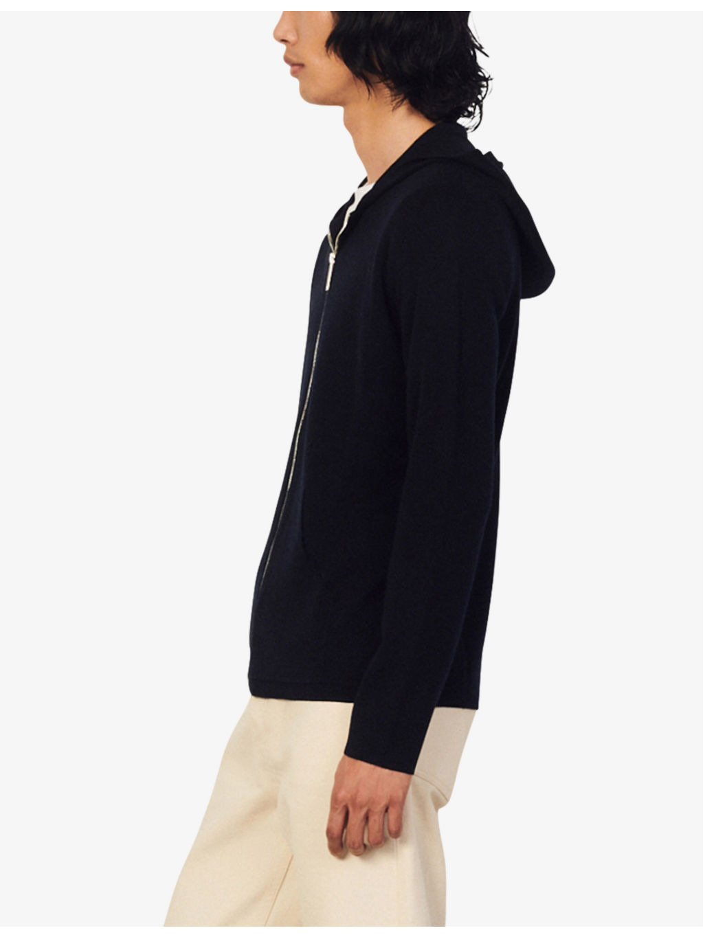 Long-sleeved wool hoody - 4