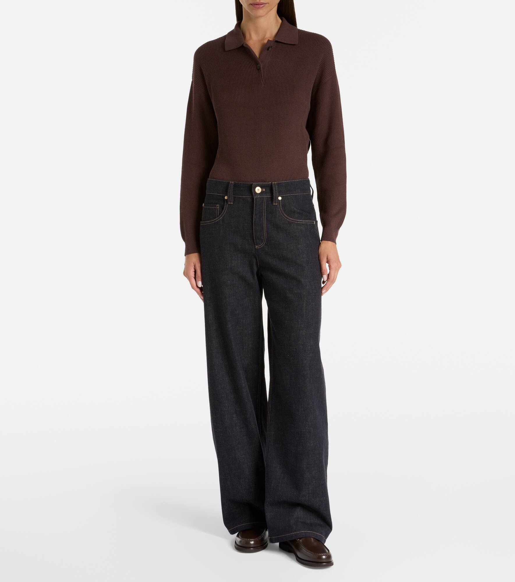 Mid-rise wide-leg jeans - 7