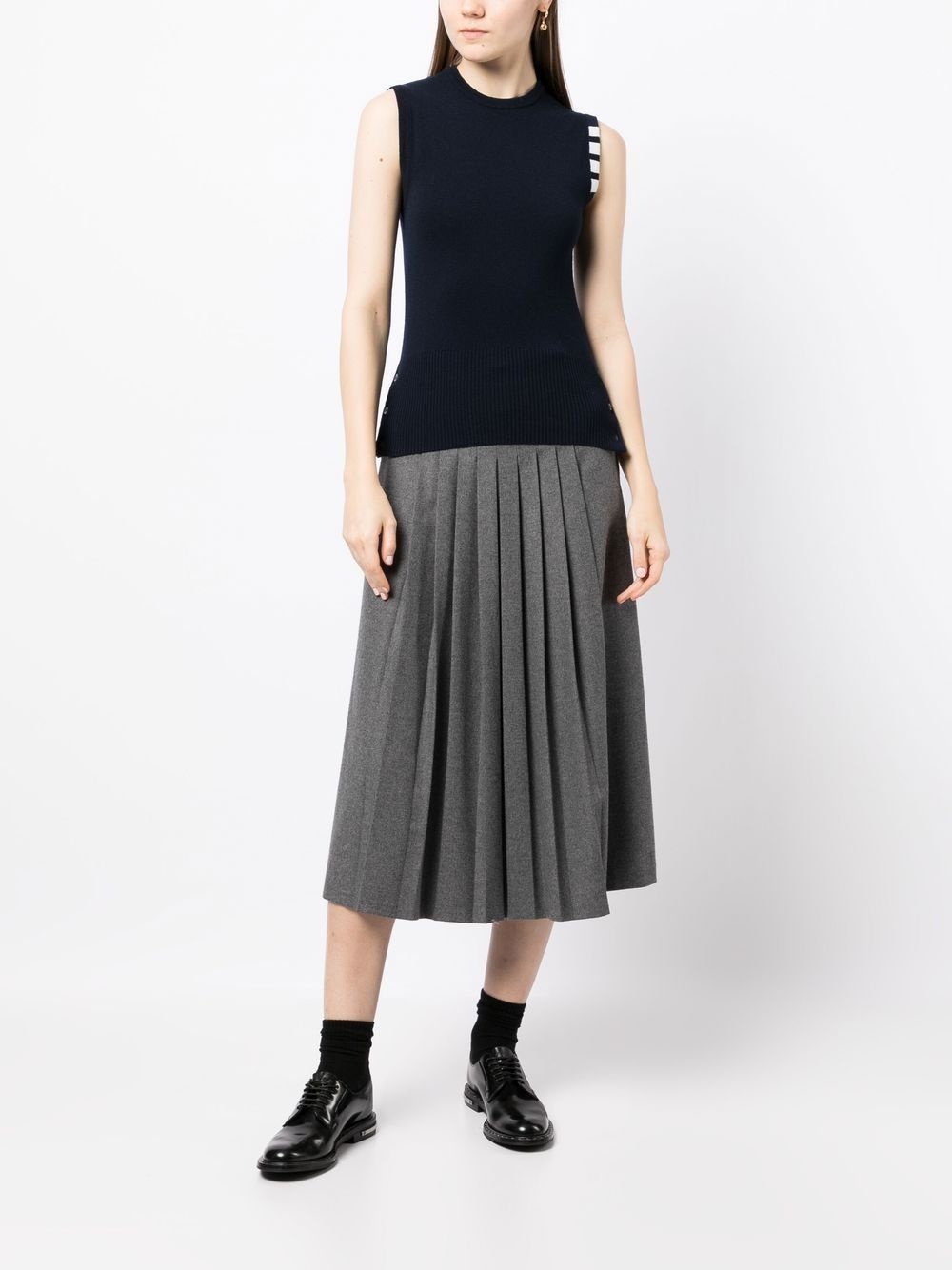 4-Bar cashmere knitted top - 2