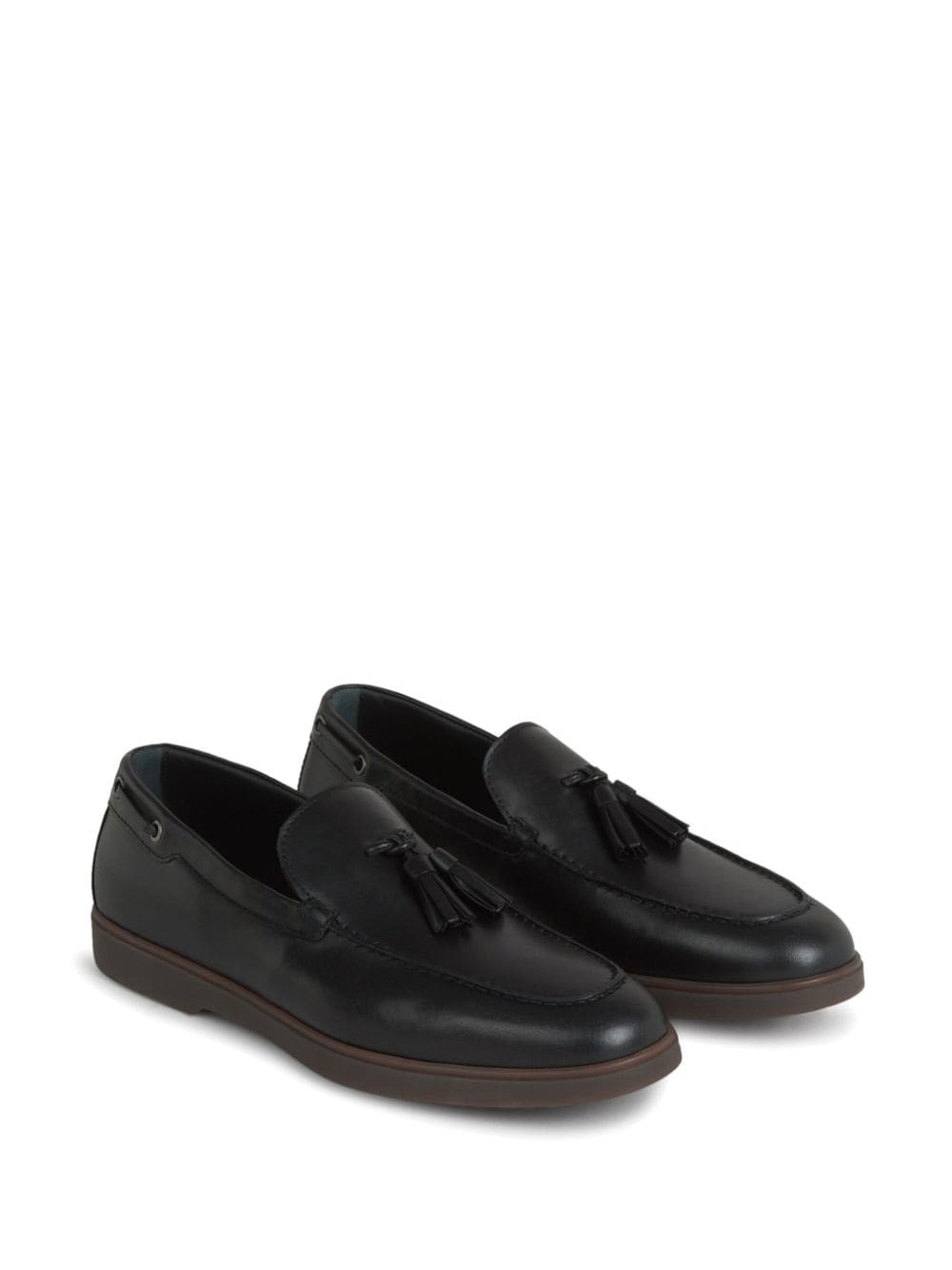 tassel-detailed leather loafers - 2