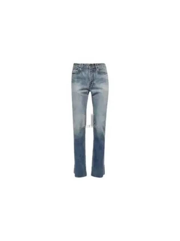 Super Fit Washed Denim Jeans Blue - 2