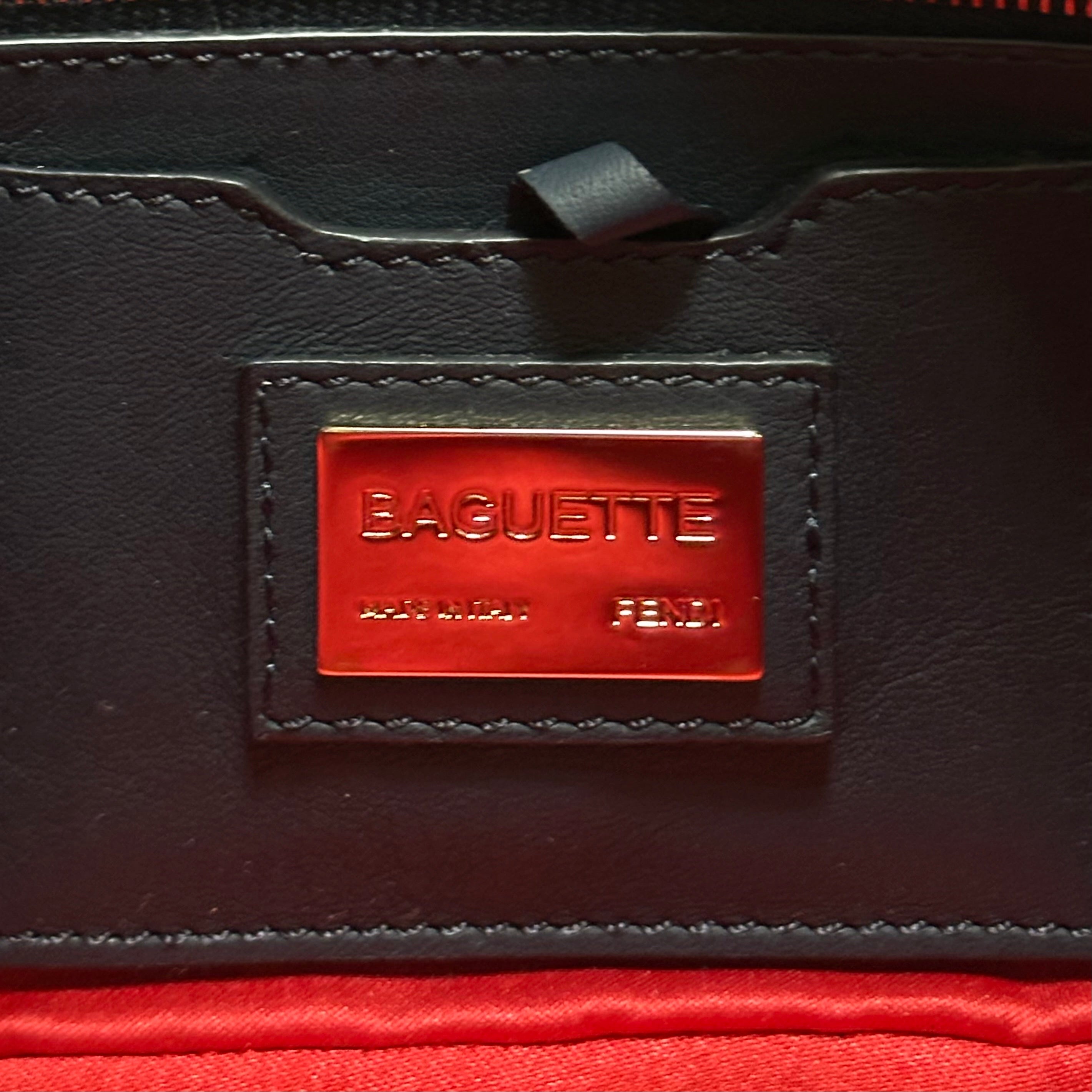 FENDI Denim Beaded Mamma Baguette Bag - 12