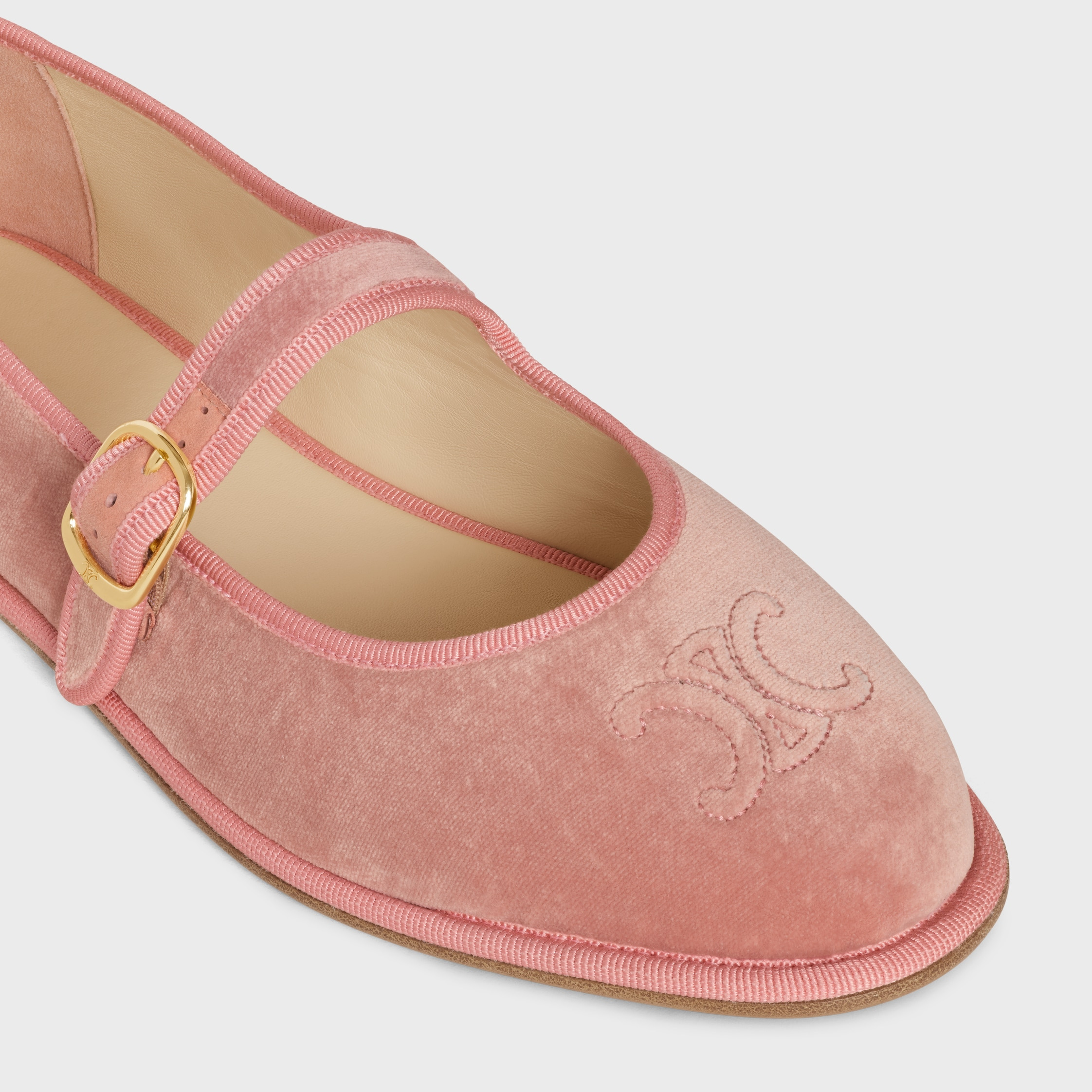 EVE TRIOMPHE MARY-JANE BALLERINA IN VELVET - 4