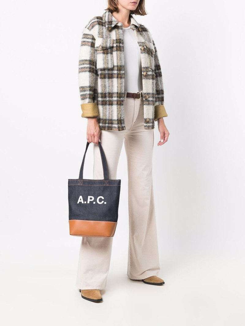 A.P.C. logo-printed tote outlook