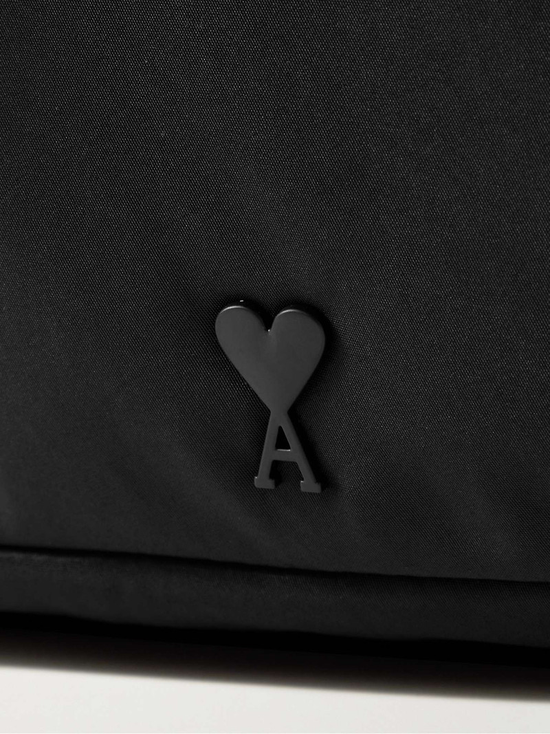 Leather-Trimmed Logo-Embellished Shell Tote Bag 5