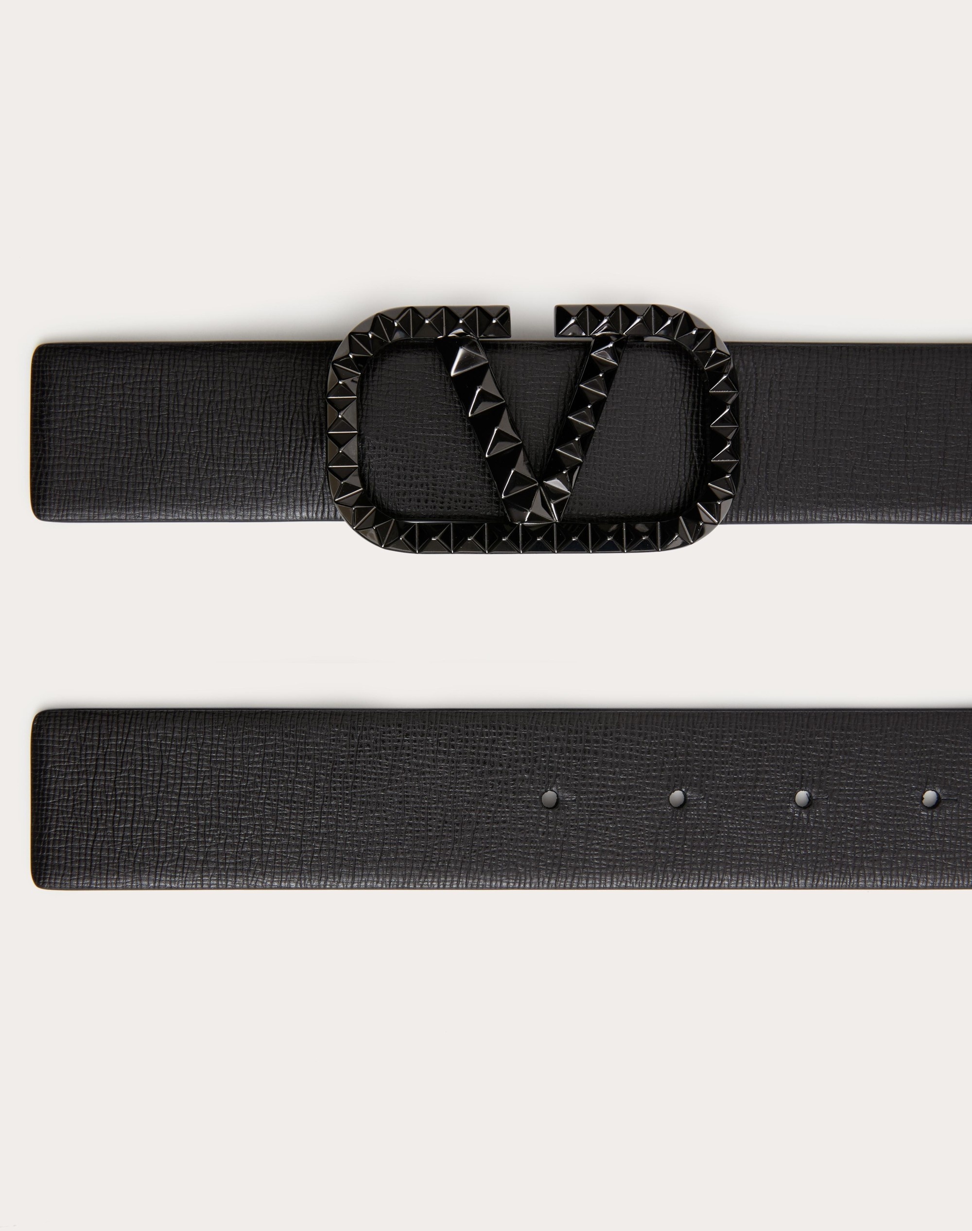 VLOGO SIGNATURE BELT IN GRAINY CALFSKIN 35 MM - 3