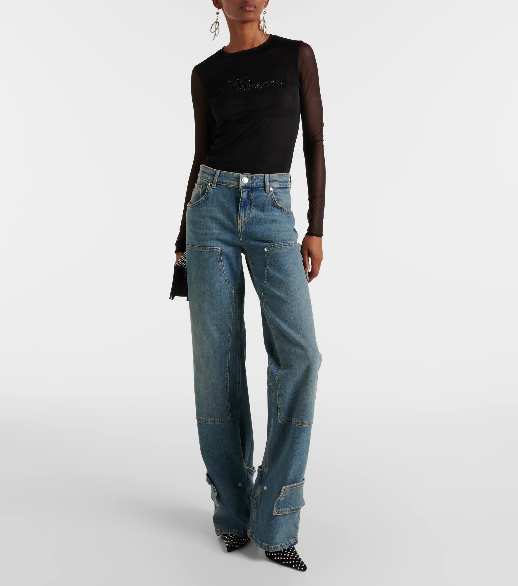 Low-rise tapered jeans - 7