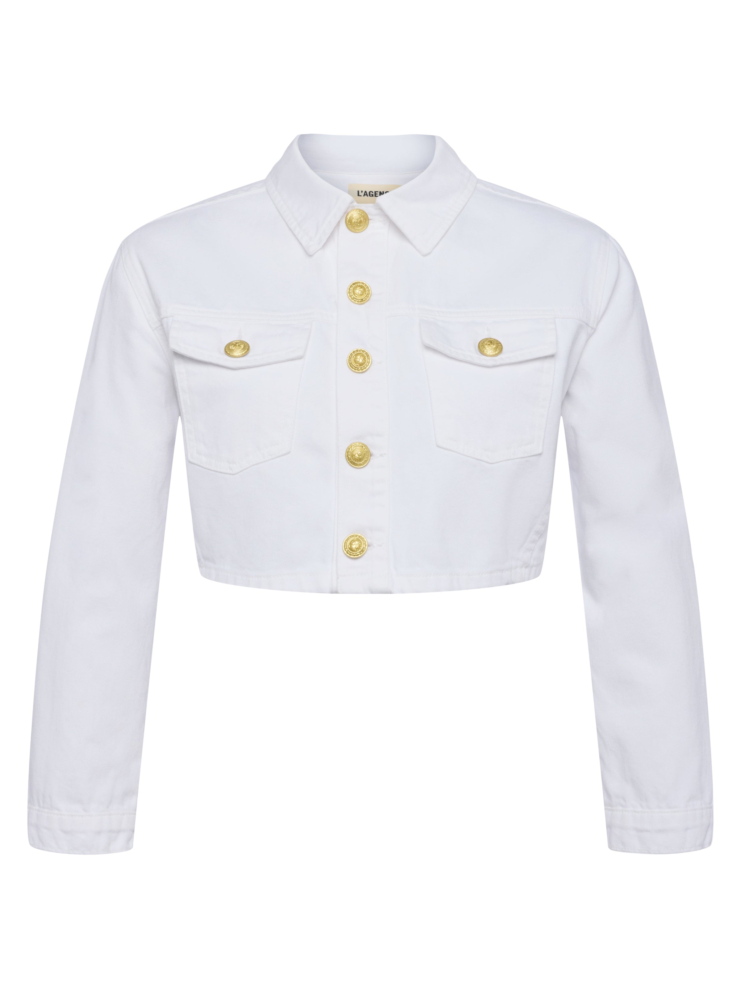 Genevie Cropped Denim Jacket - 1
