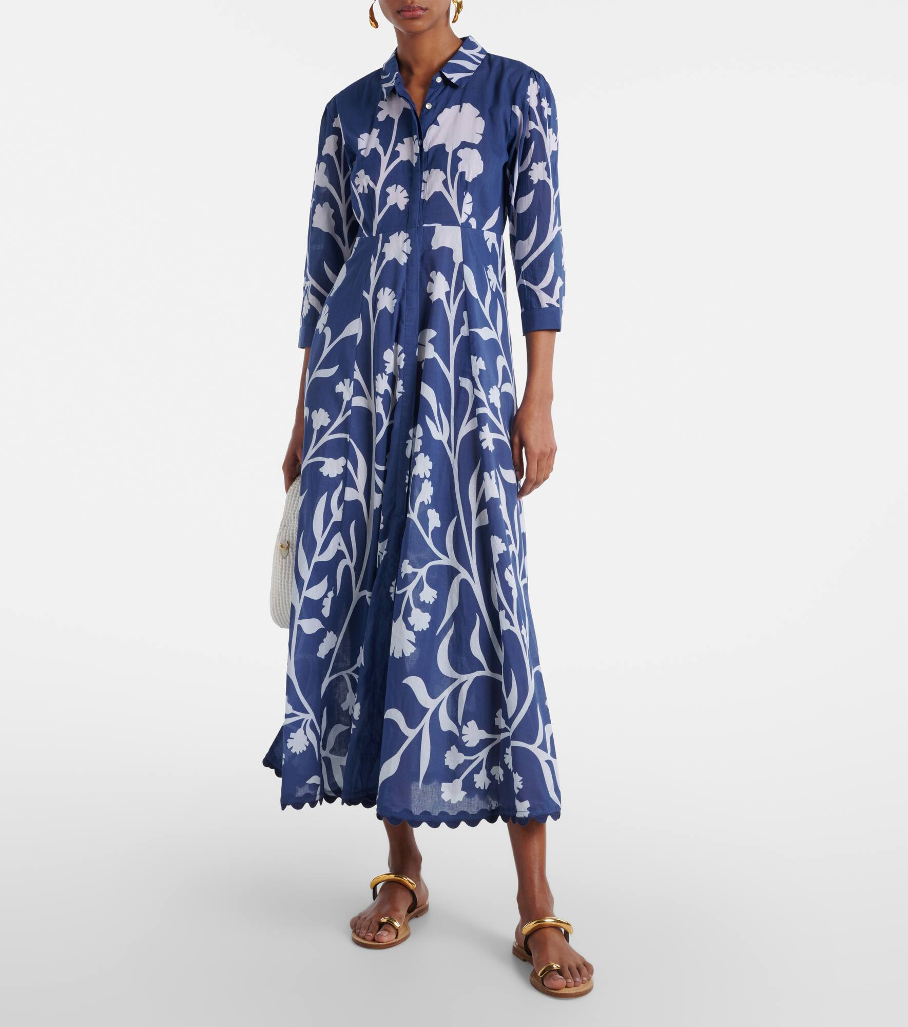 Printed cotton maxi dress - 2