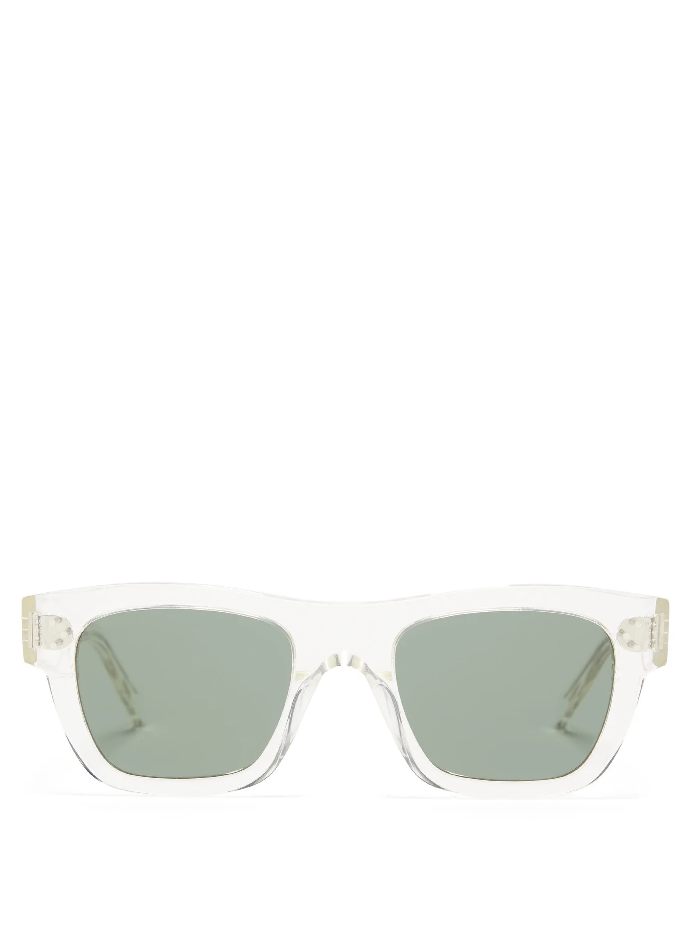 Square acetate sunglasses - 1